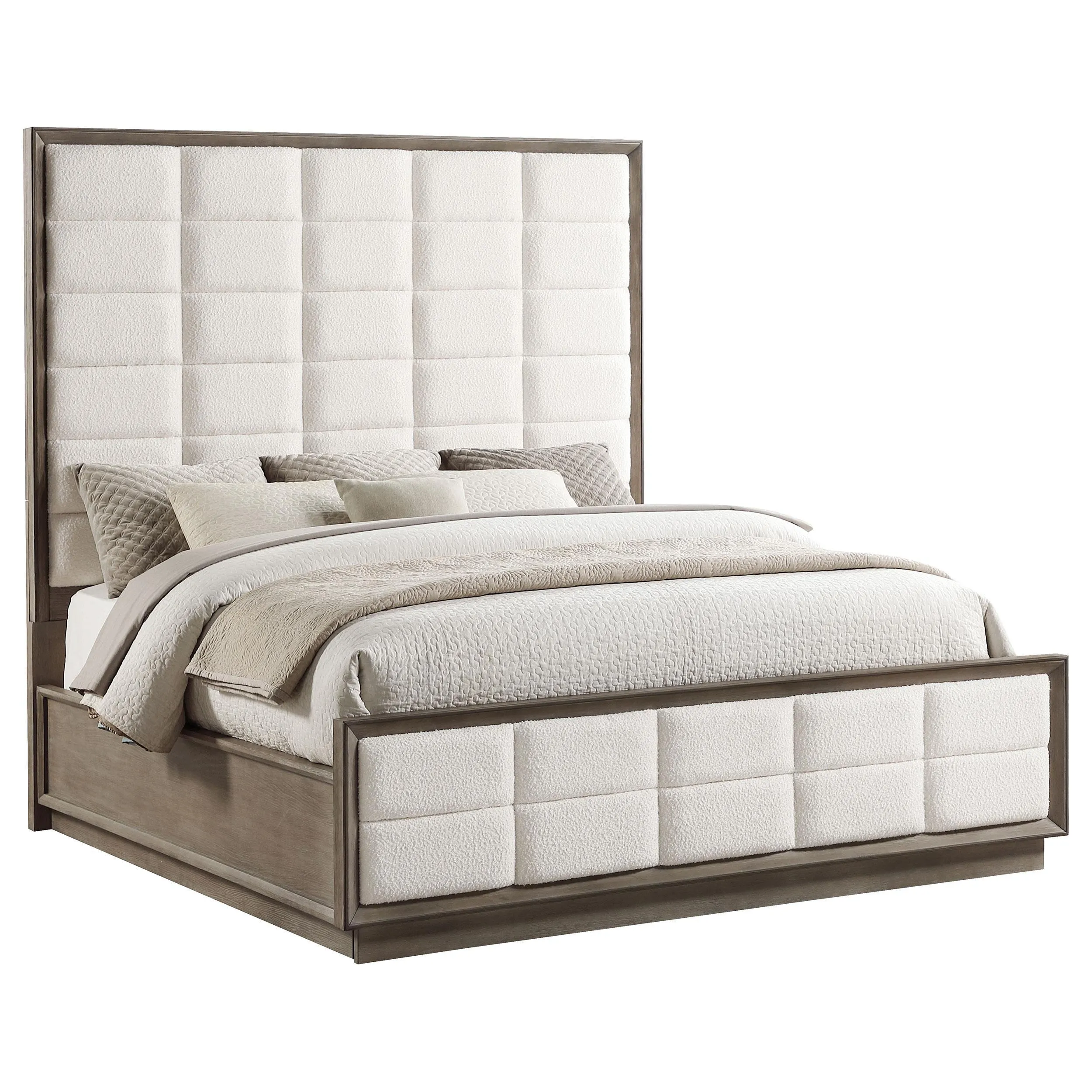 Durango Washed Oak 77-inch Queen Panel Bed - Image 2