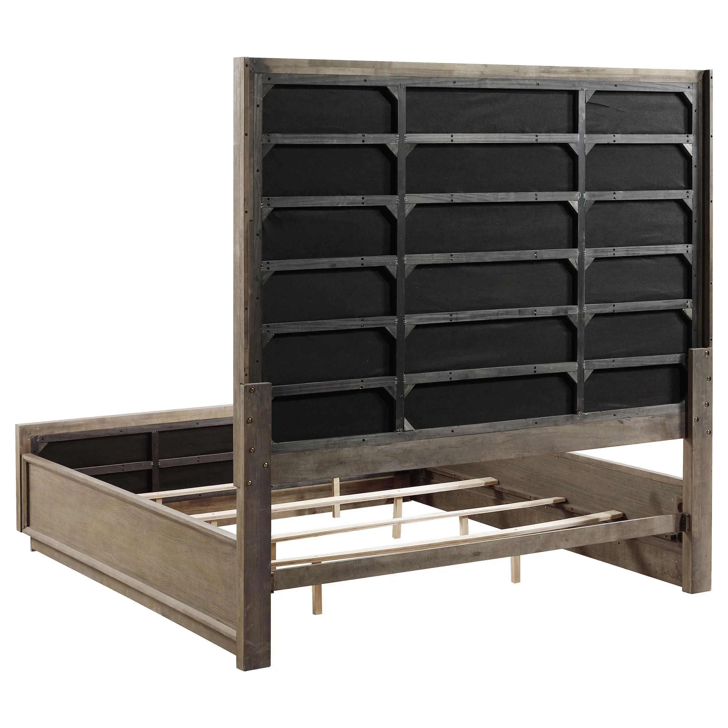 Durango Washed Oak 77-inch Queen Panel Bed - Image 4