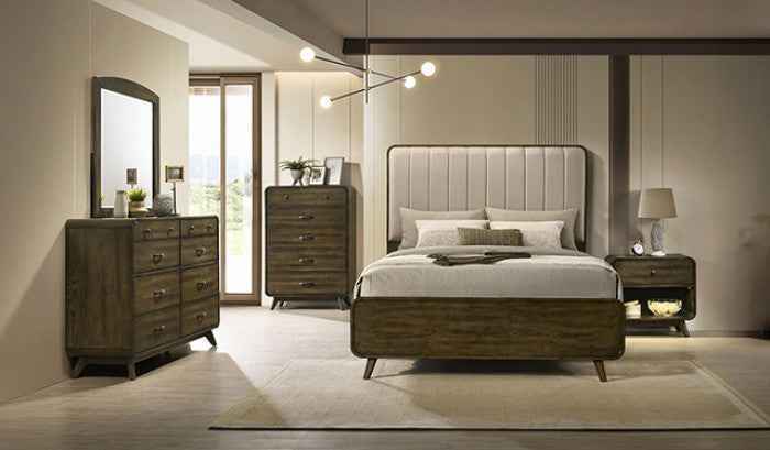 Eastlin Walnut 4-Piece Queen Bedroom Set
