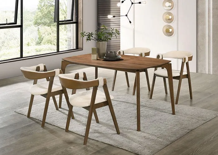 Ebikon Walnut 5-Piece Dining Room Set