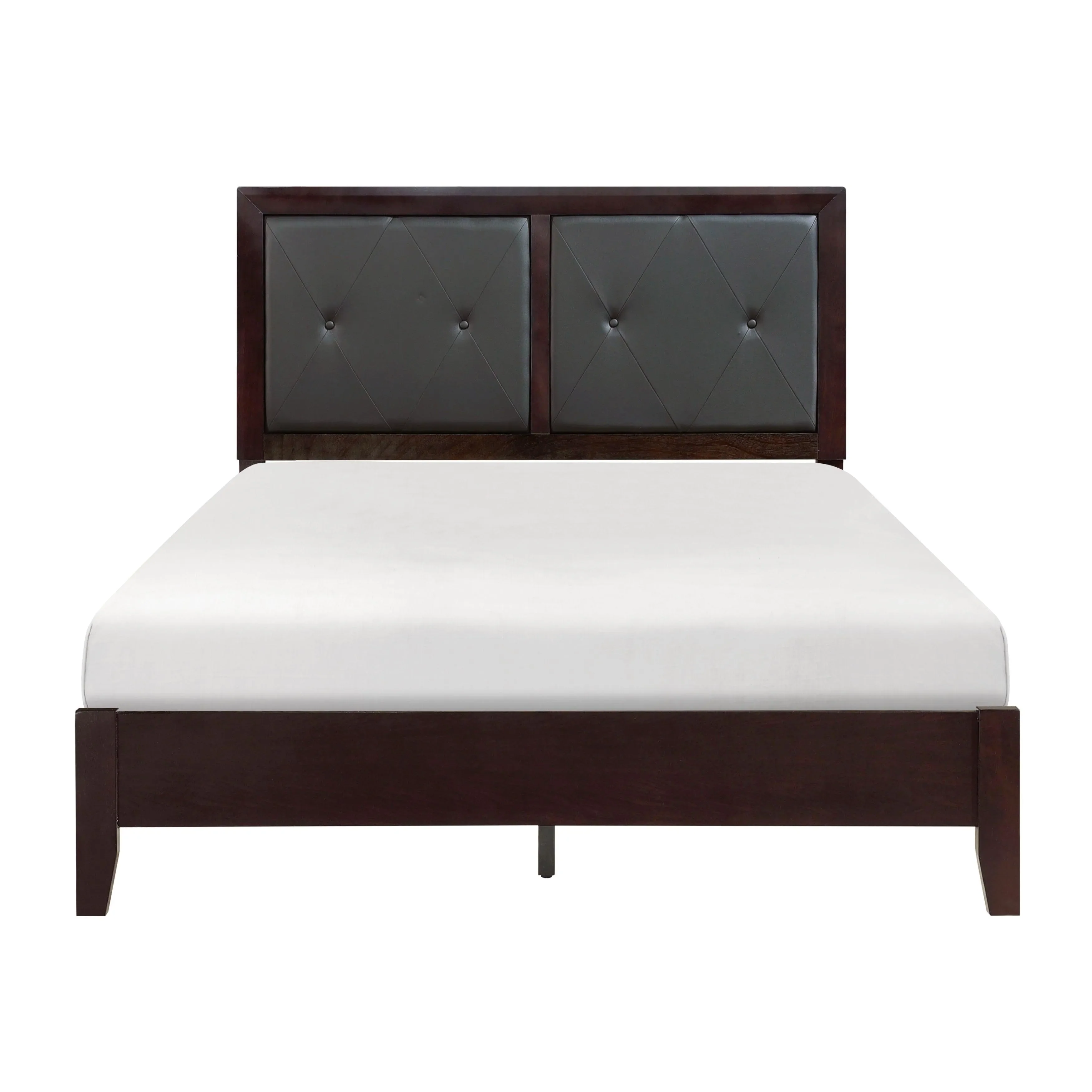 Edina Espresso Upholstered Panel Bedroom Set - Image 3