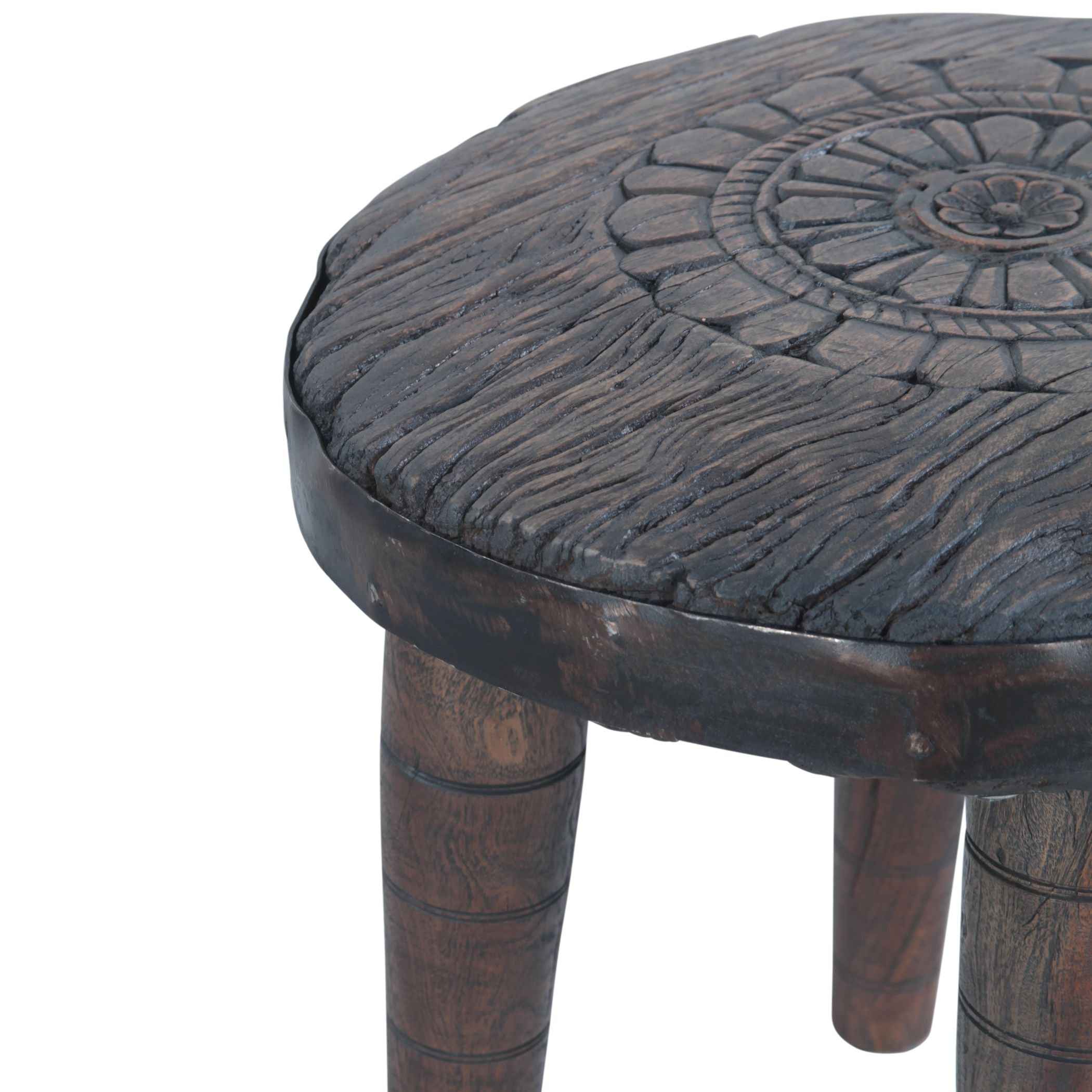 Eiffel 22" Round Wheel Side Table - Image 4