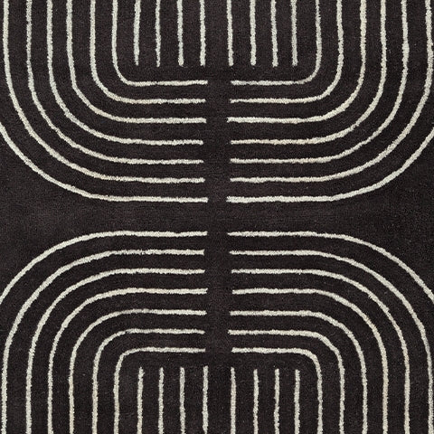 Eldonmore Black/Ivory Medium Rug - Image 5