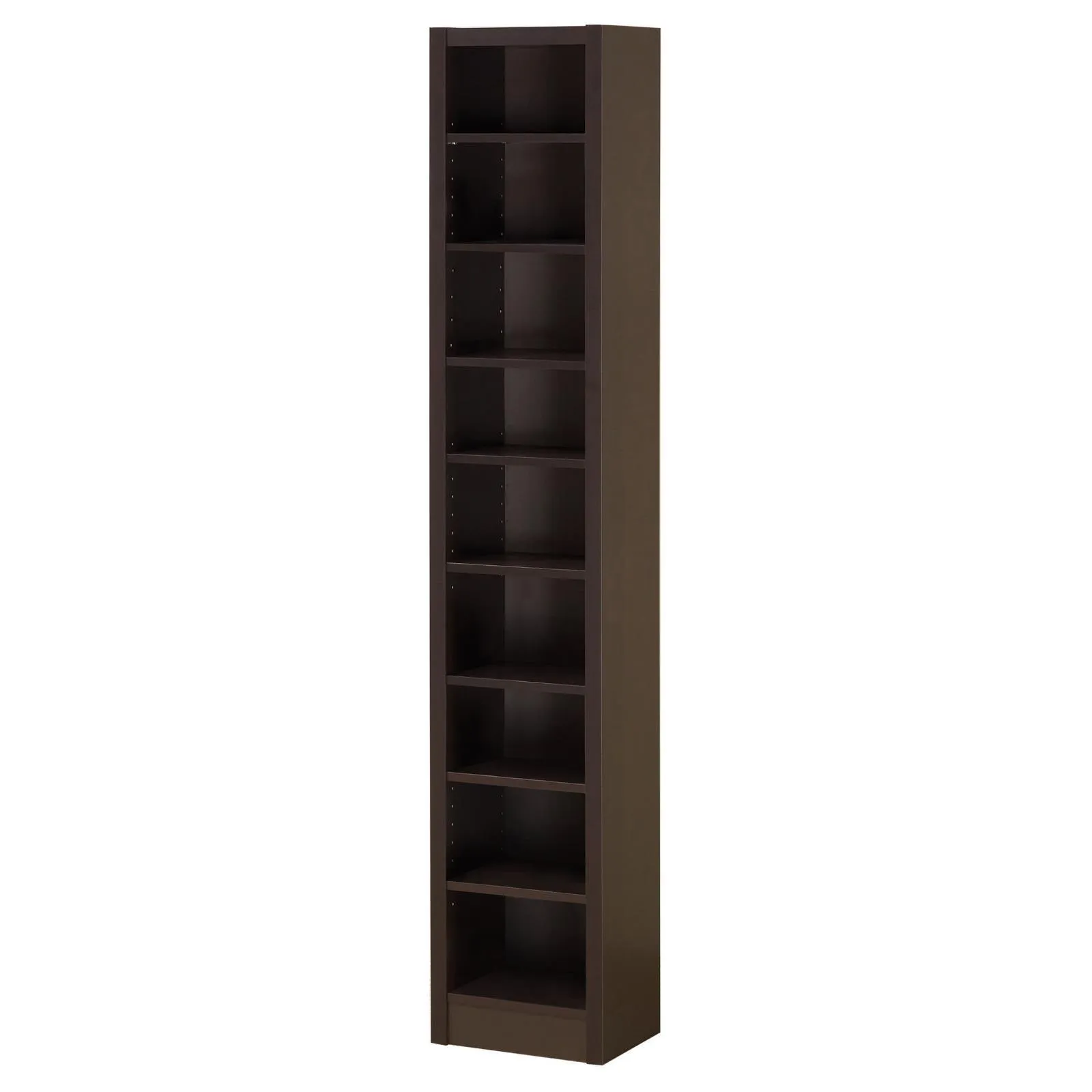 Eliam Cappuccino Rectangular Bookcase with 2 Fixed Shelves - Image 3