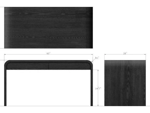Elora Jet Writing Desk