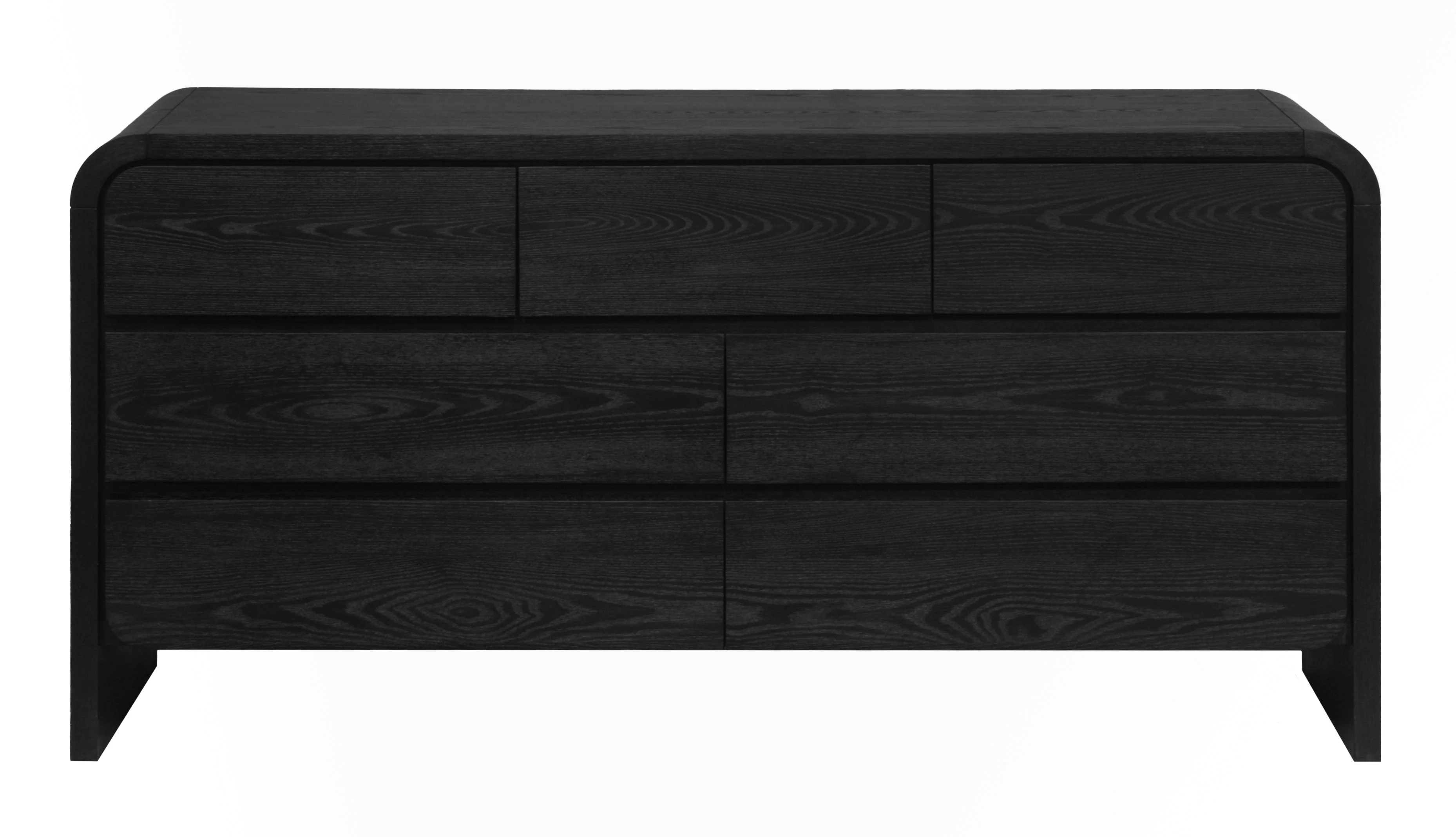Elora Seven Drawer Dresser in Jet Black Ash - Image 3