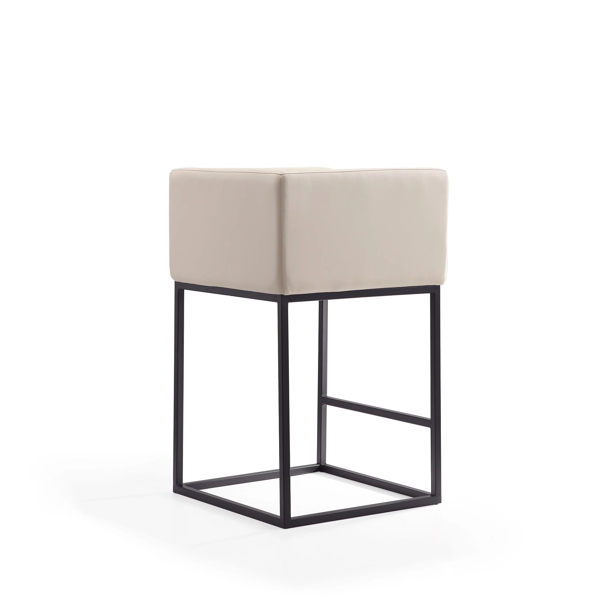 Embassy Counter Stool in Cream and Black (set of 3) - Image 8