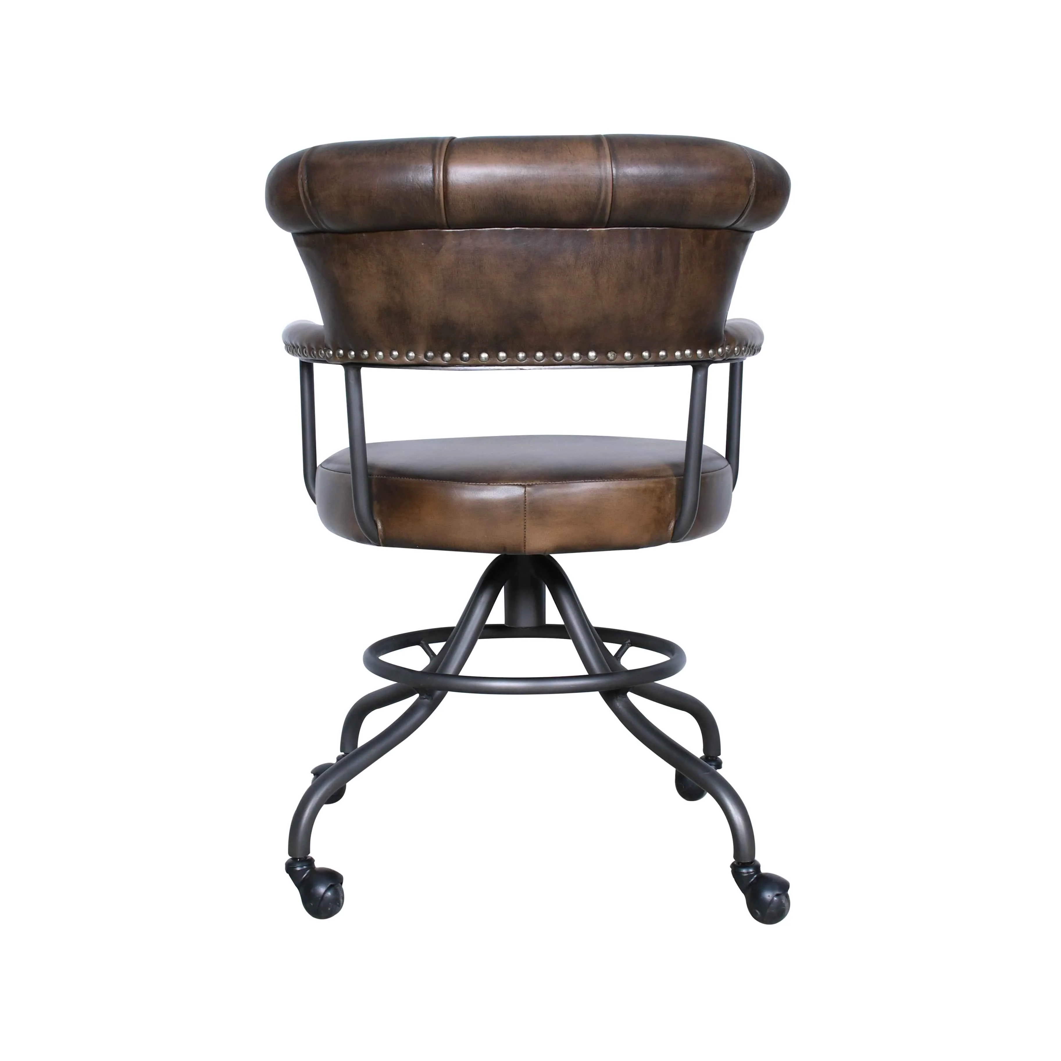 Essex Chesterfield 24" Office Chair in Antique Whiskey - Image 2