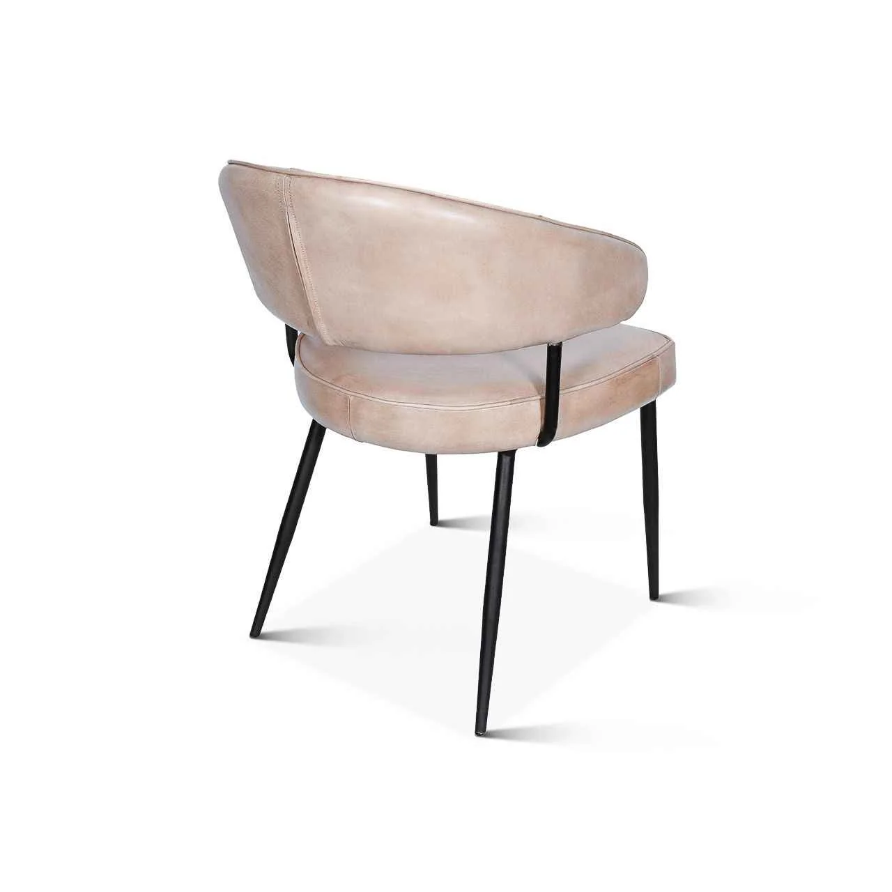 Essex Dover 23" Armchair in Antique Ivory Leather - Image 5