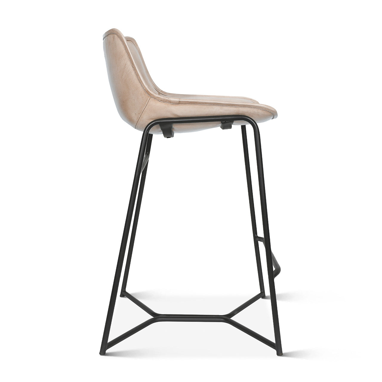 Essex Murphy 18" Counter Chair in Chestnut Leather - Image 5