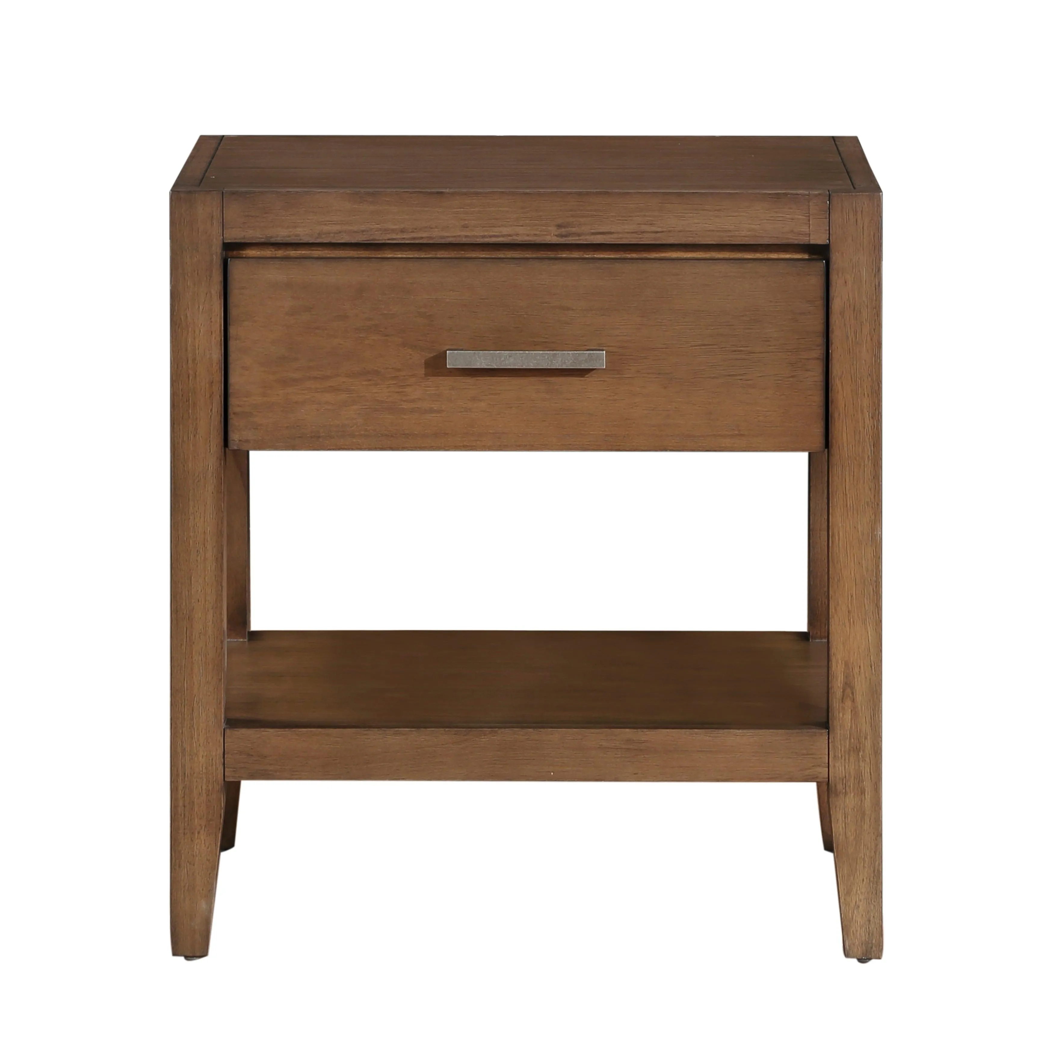 Evans Wire Brushed Light Brown Nightstand - Image 2