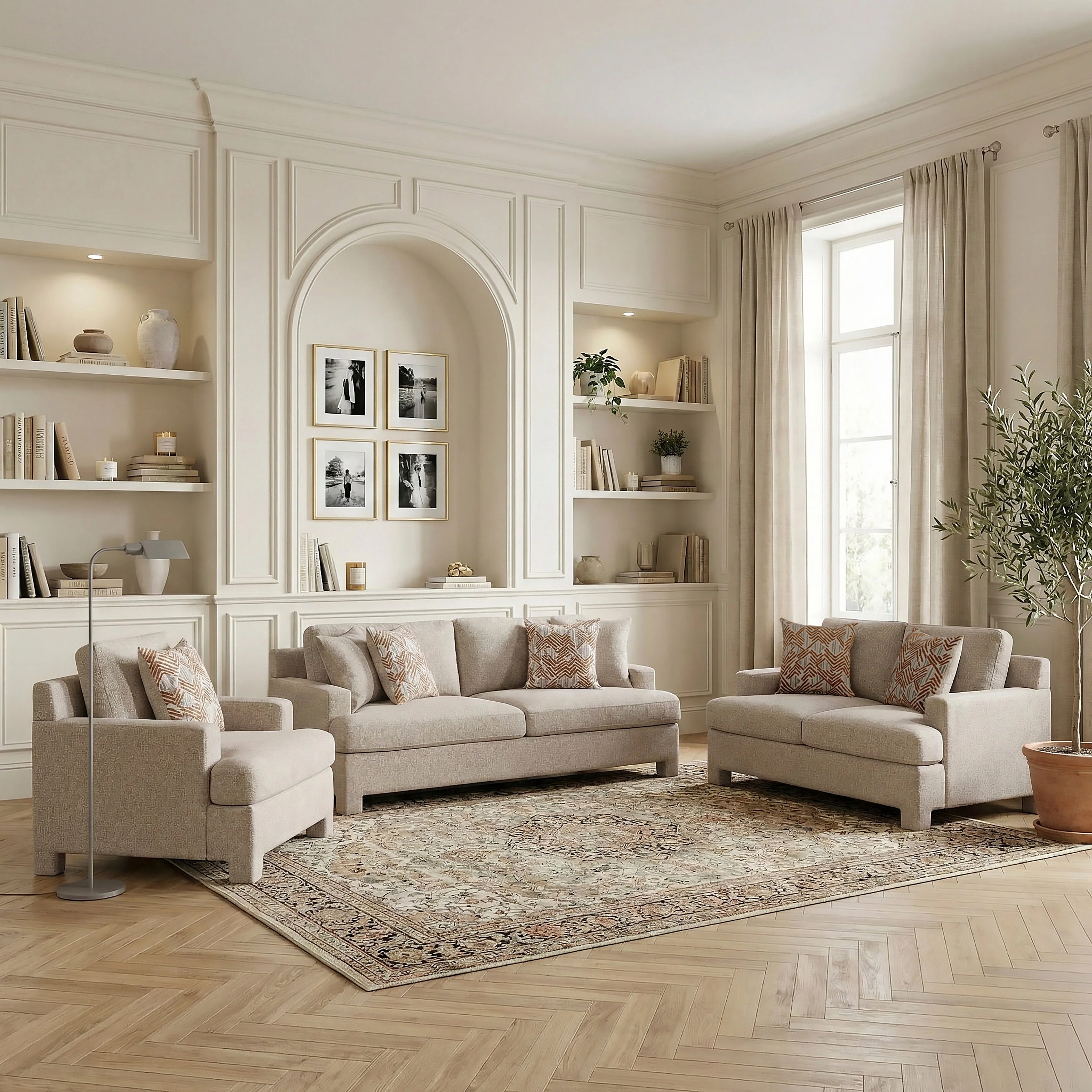 Everly Taupe Chair - Image 13