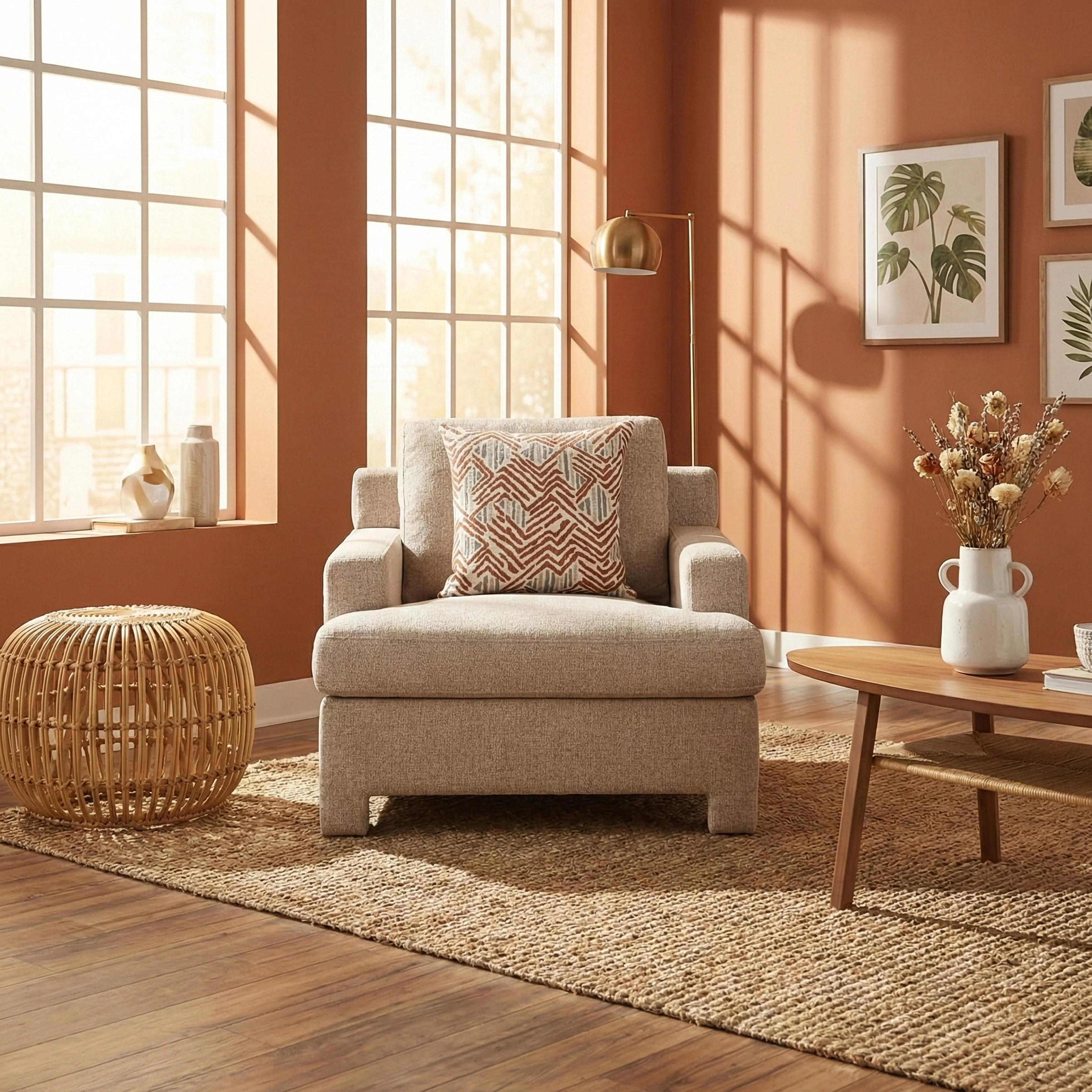 Everly Taupe Chair - Image 14