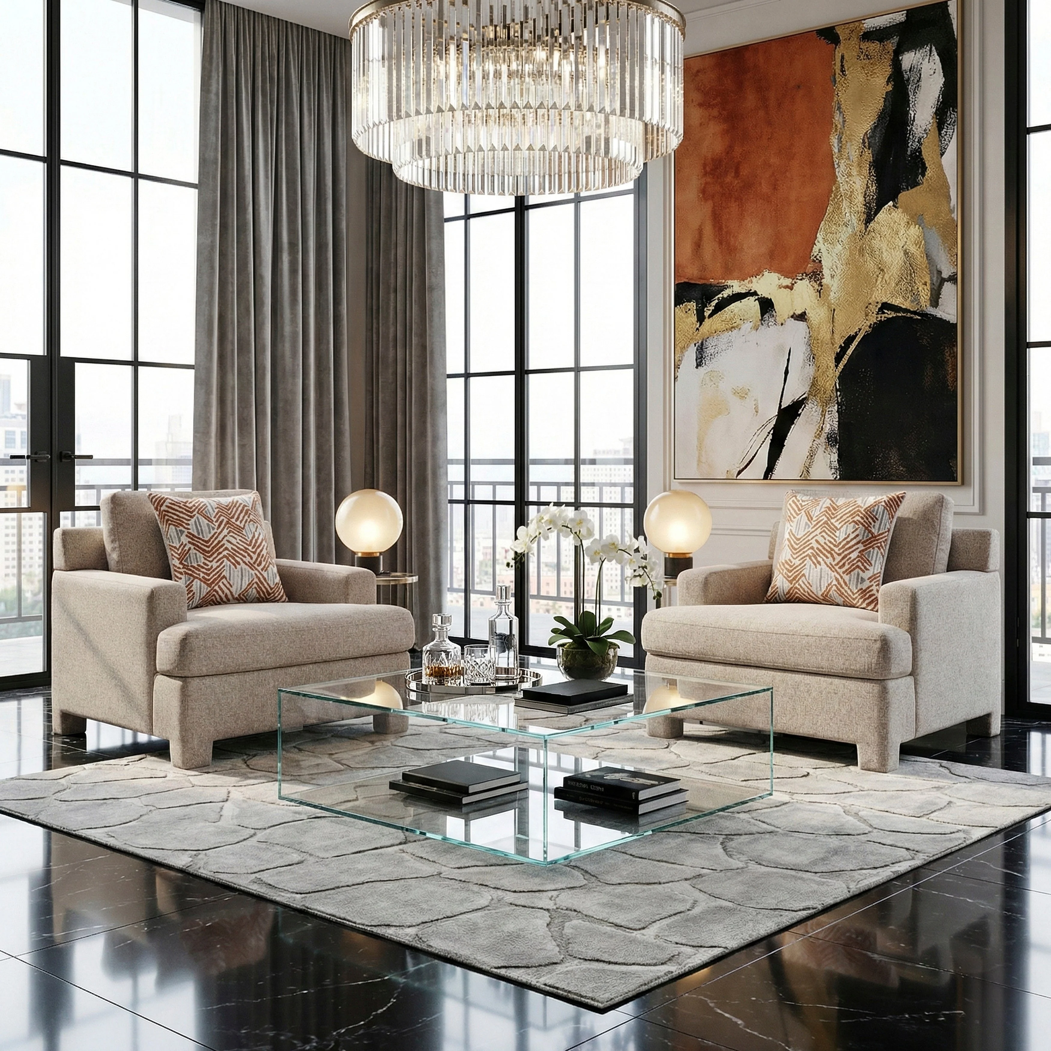 Everly Taupe Chair - Image 16