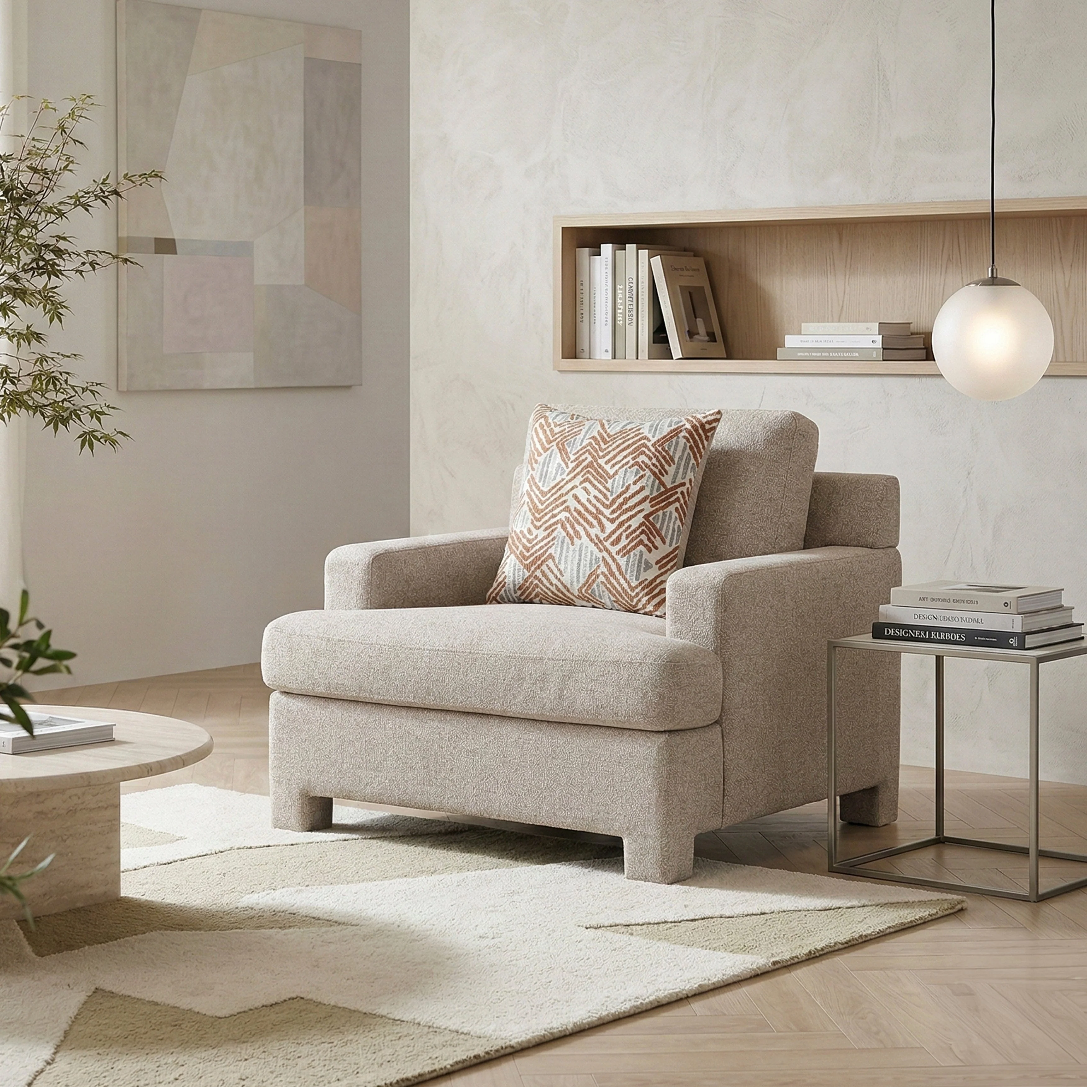 Everly Taupe Chair - Image 19