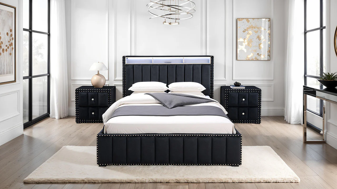 Farese Black Queen Bedroom Set