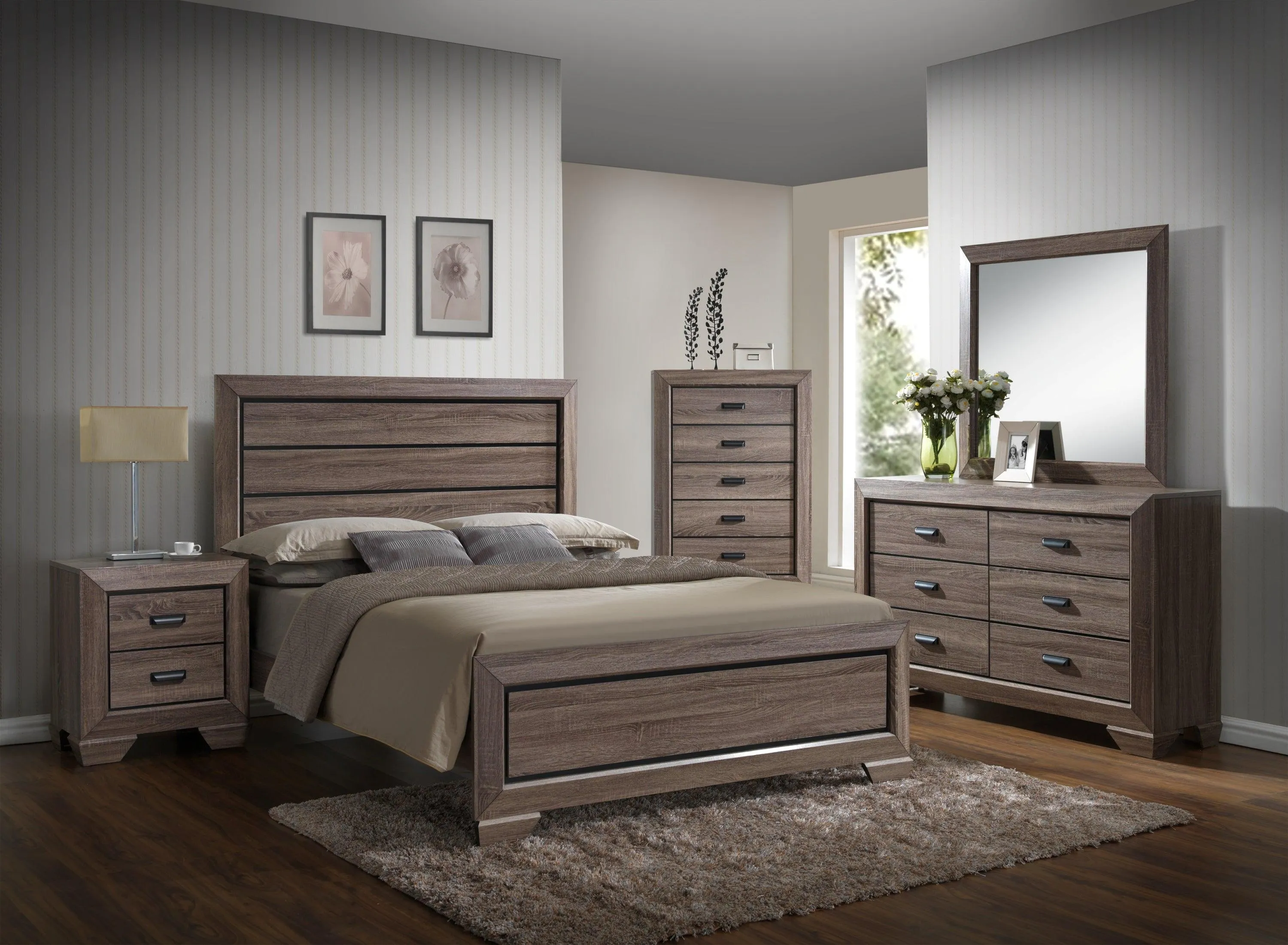 Farrow Grayish Brown Bedroom Mirror (Mirror Only) - Image 2