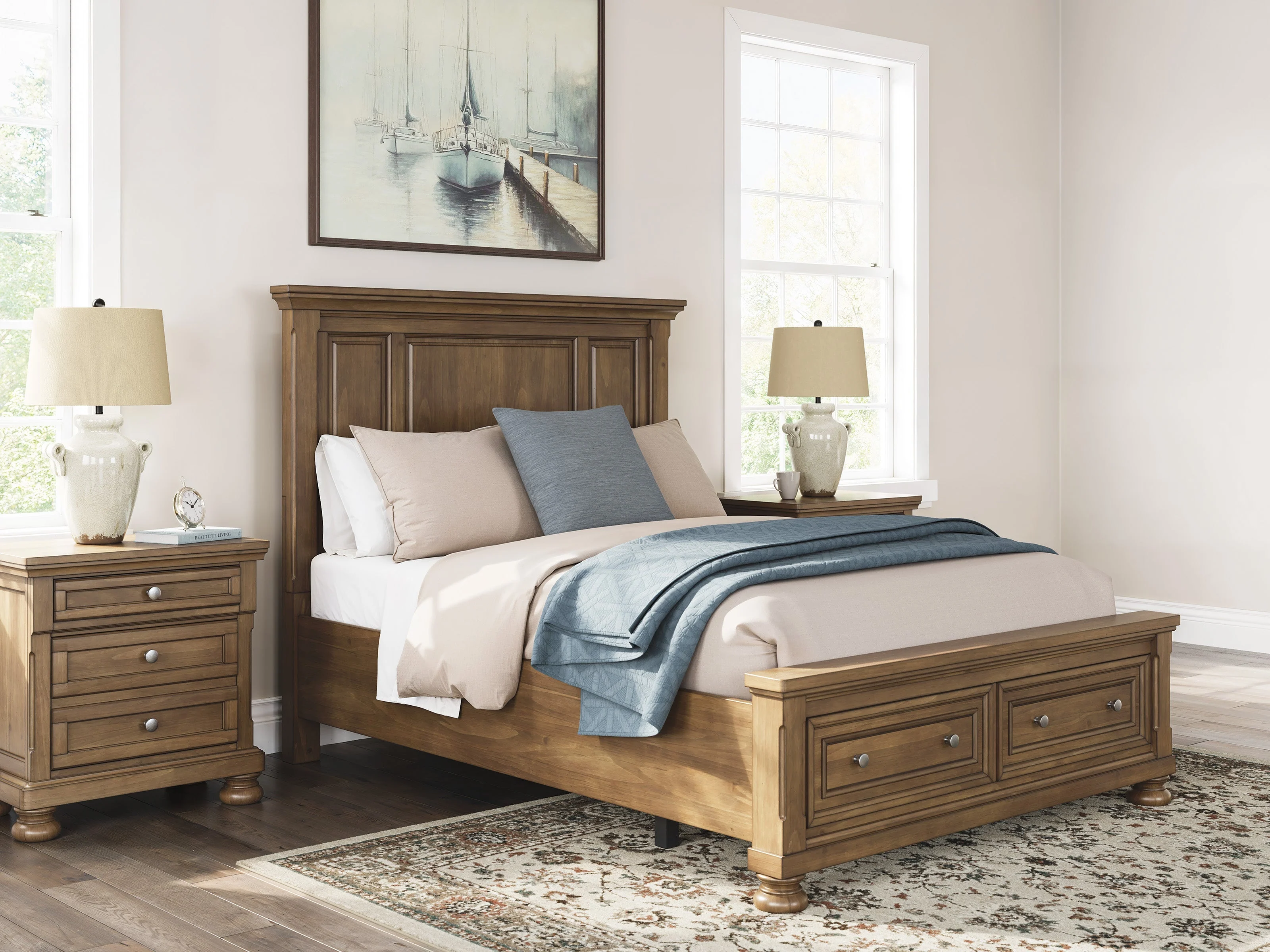 Feddinger Medium Brown Panel Storage Bedroom Set - Image 2