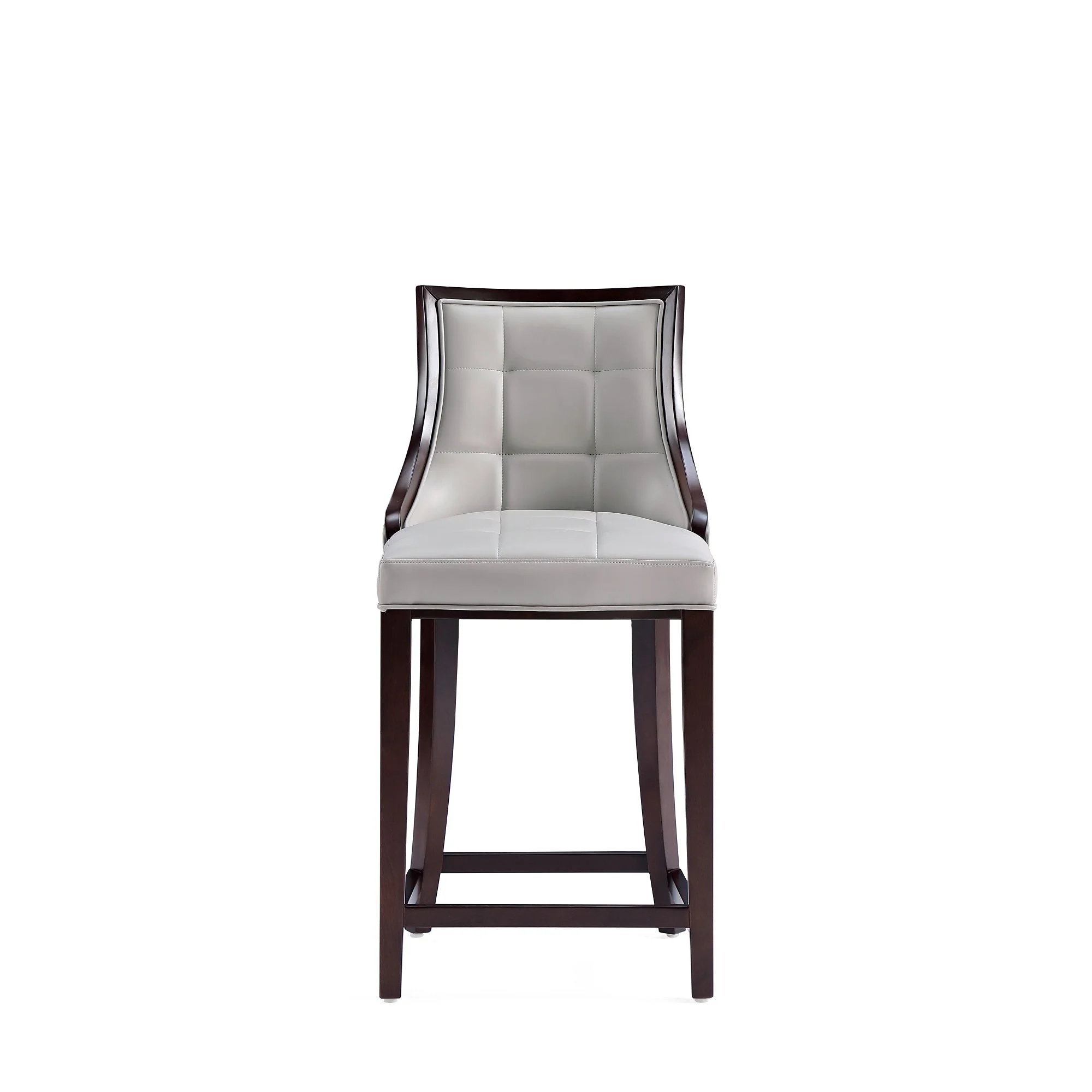 Fifth Avenue Faux Leather Counter Stool in Light Grey (set of 3) - Image 5