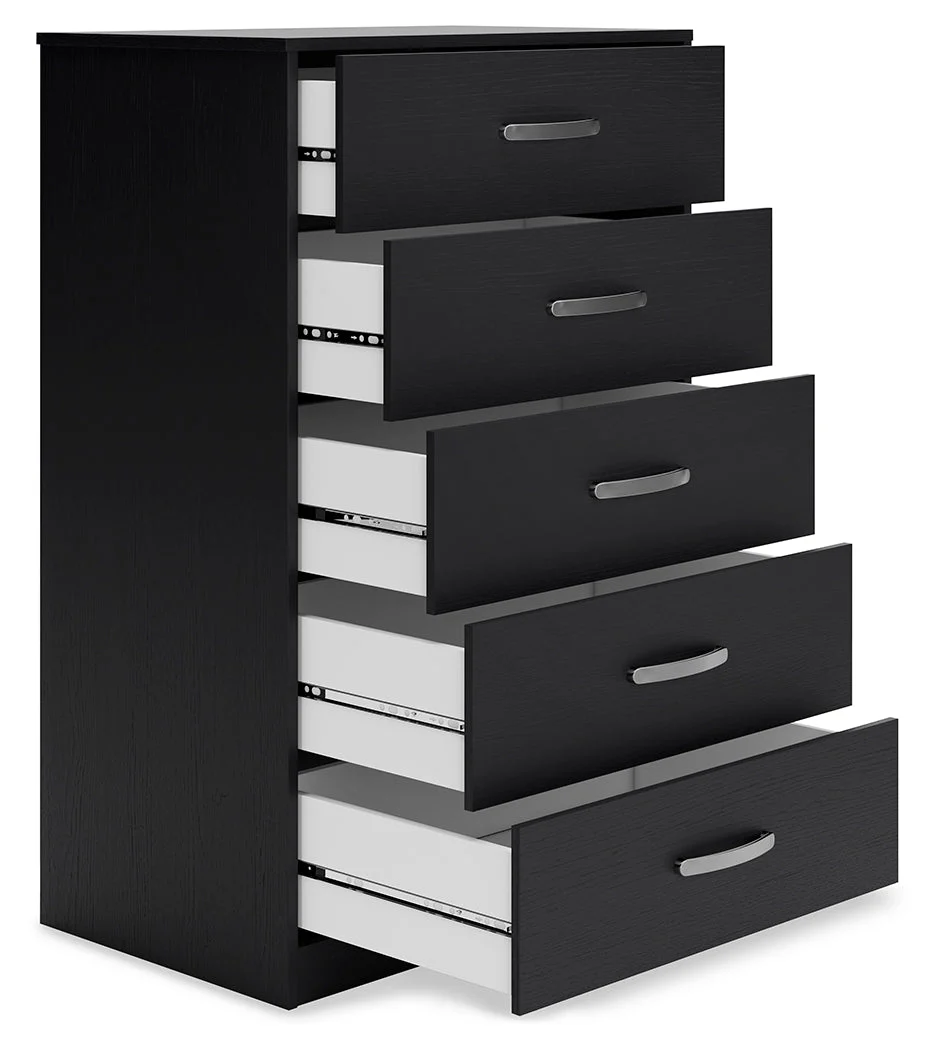 Finch Black Platform Bedroom Set - Image 20