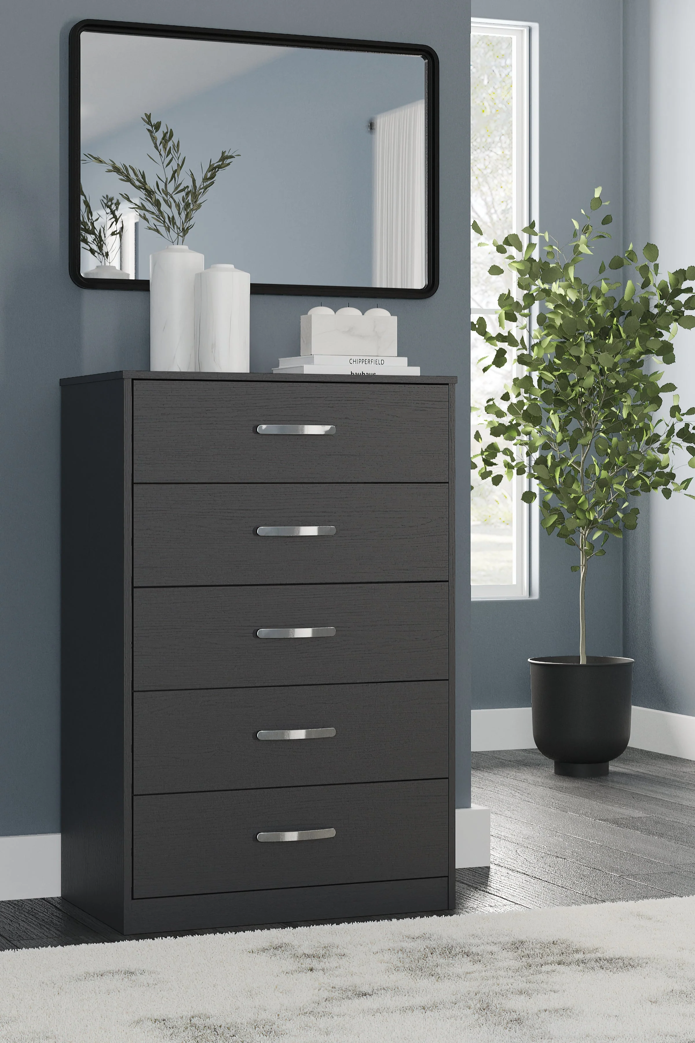 Finch Black Platform Bedroom Set - Image 30