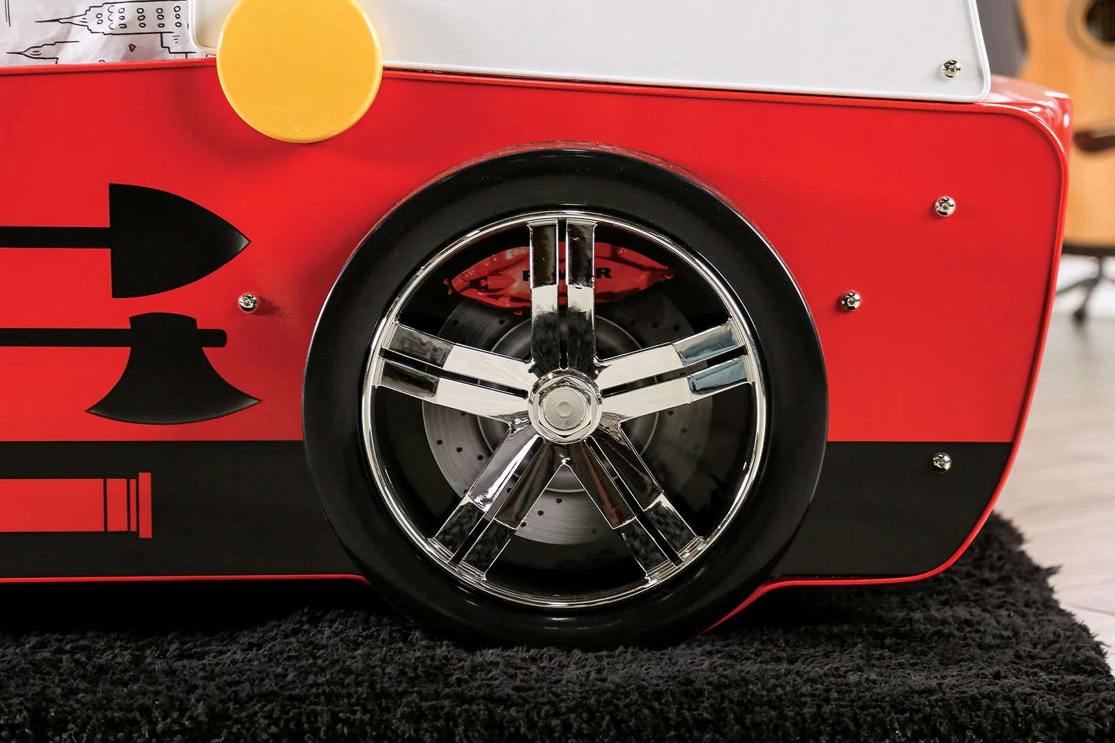Firestall Red Twin Bed - Image 6