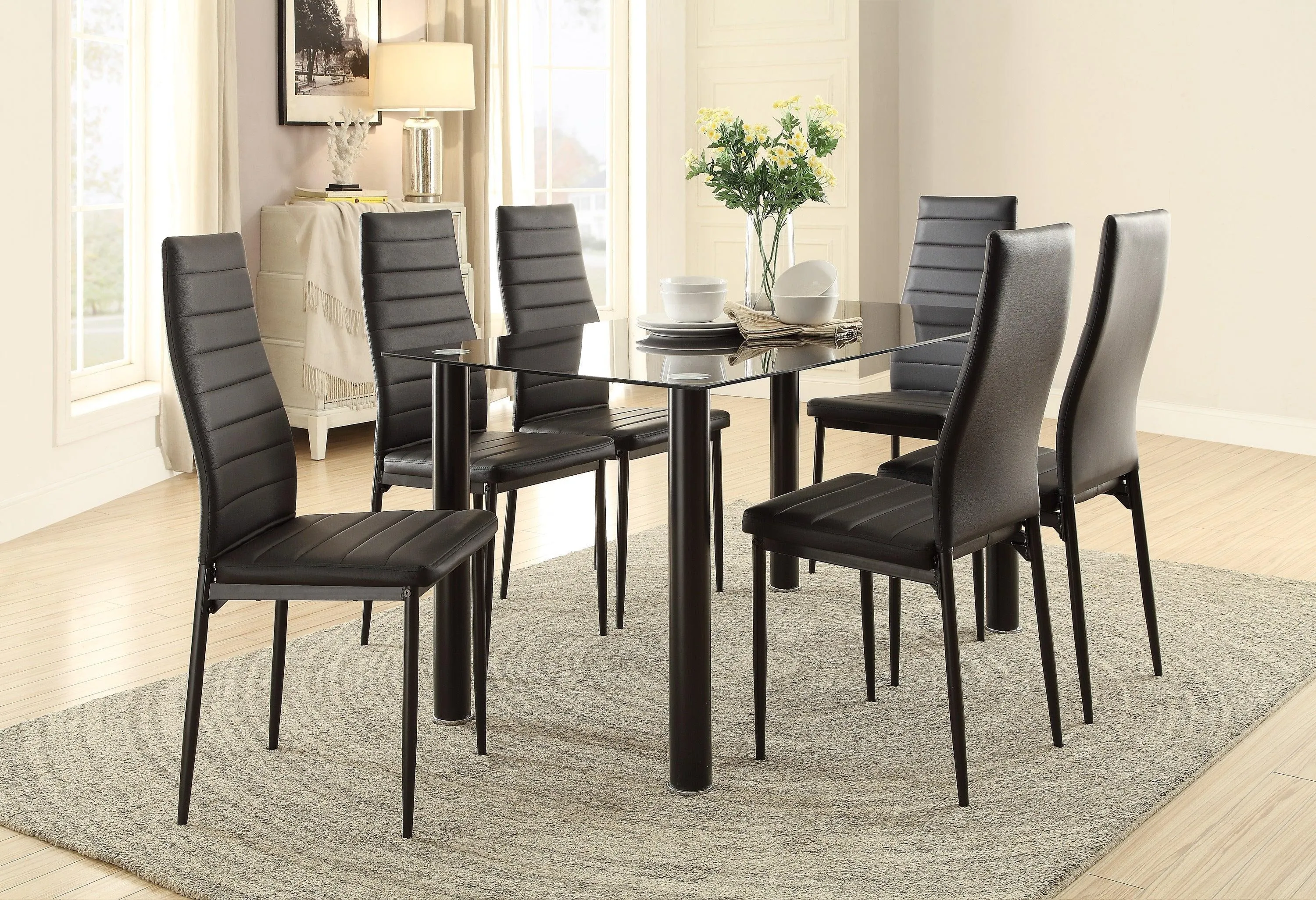 Florian Black Dining Table - Image 4