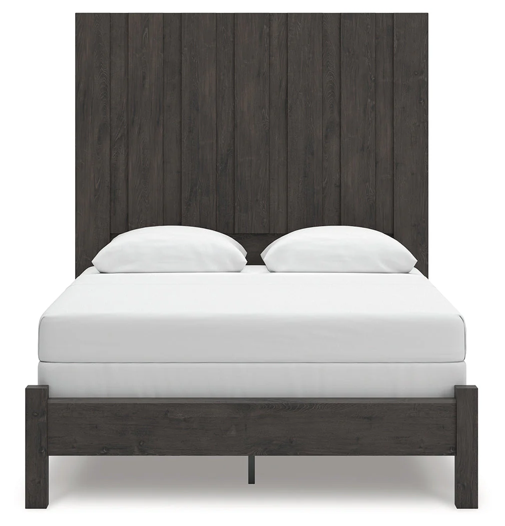 Fraluna Charcoal Queen Panel Bed - Image 4