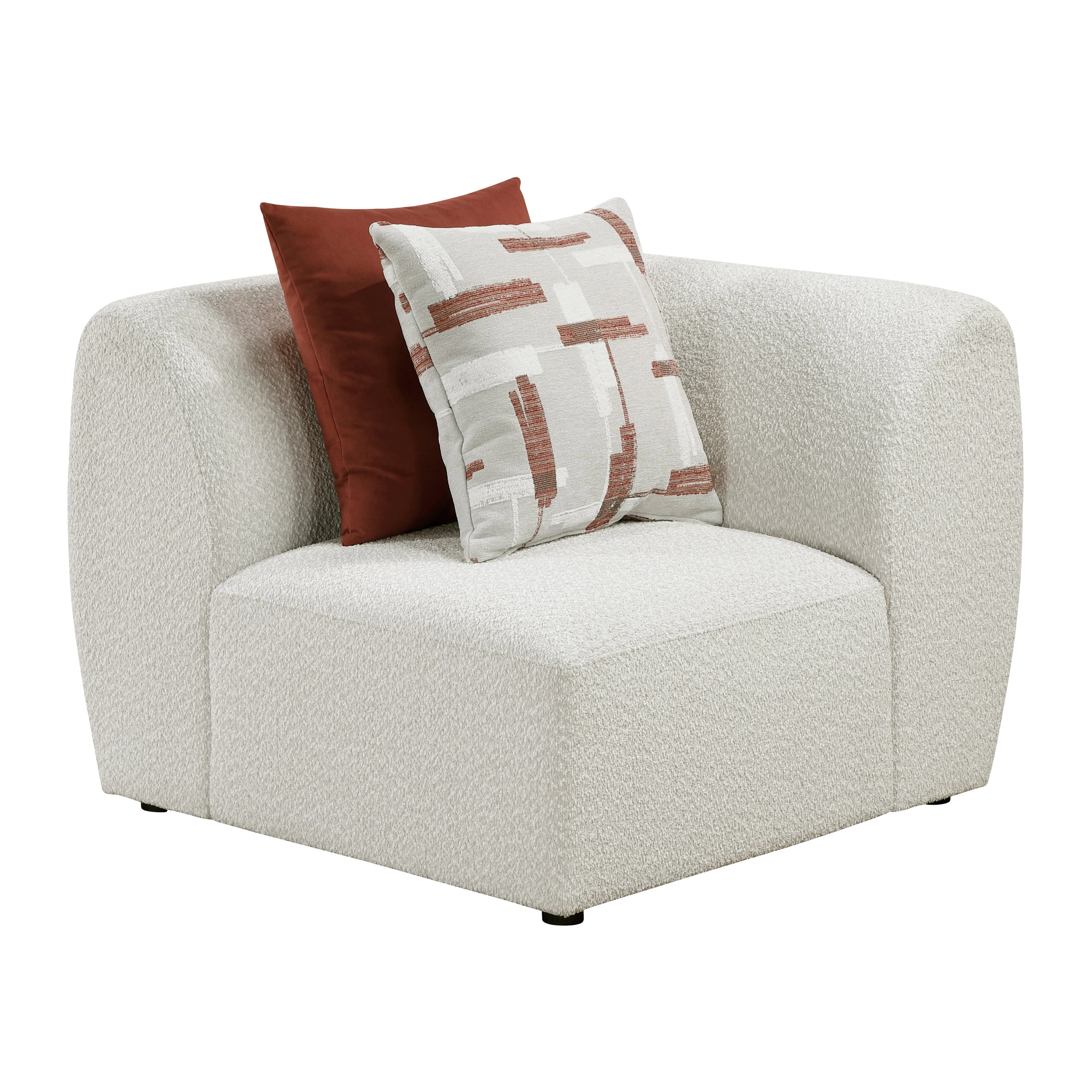 Franz Beige Chenille 7-Piece Modular Sectional - Image 5