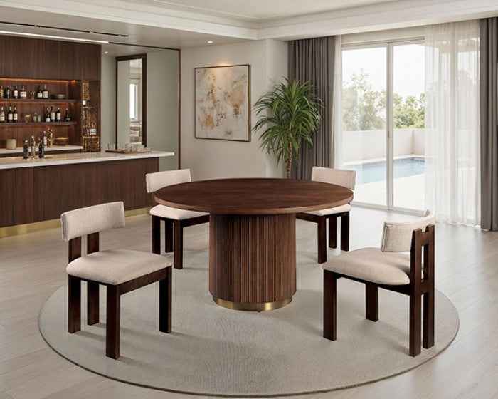 Frascone Brown 5-Piece Dining Room Set - Image 3