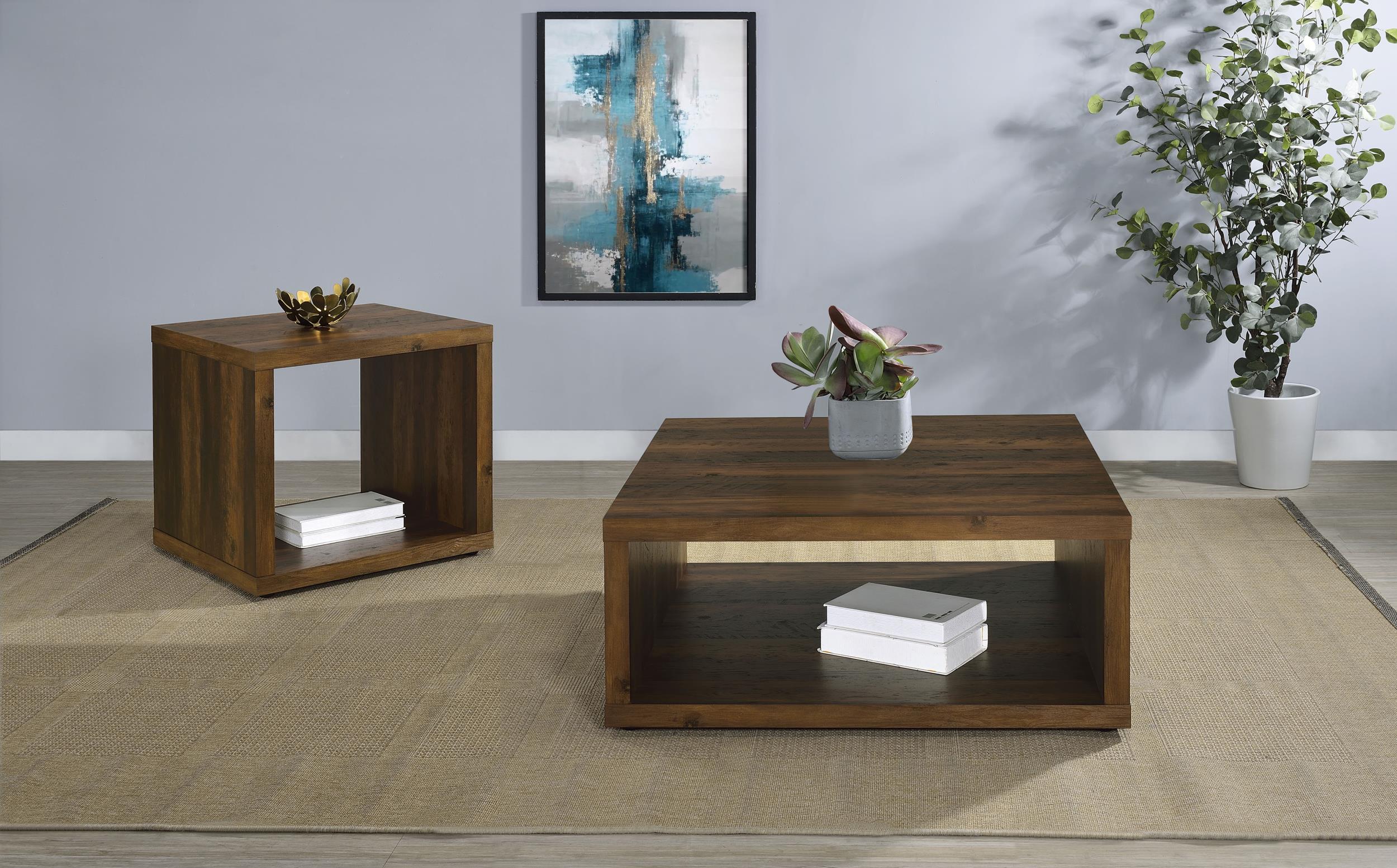 Frisco Dark Pine 2-Piece Coffee and End Table Set