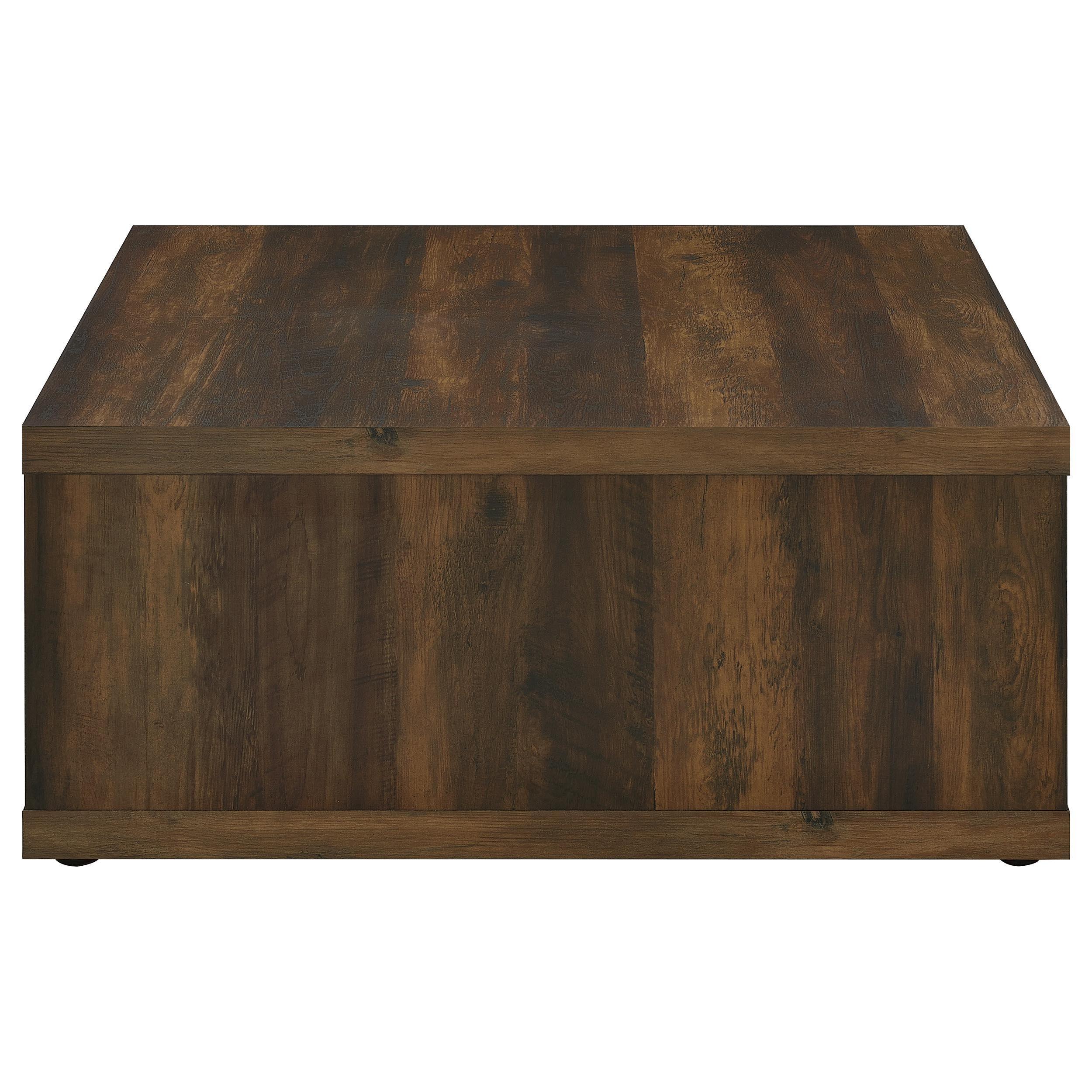 Frisco Square Engineered Wood Coffee Table Dark Pine - Image 8
