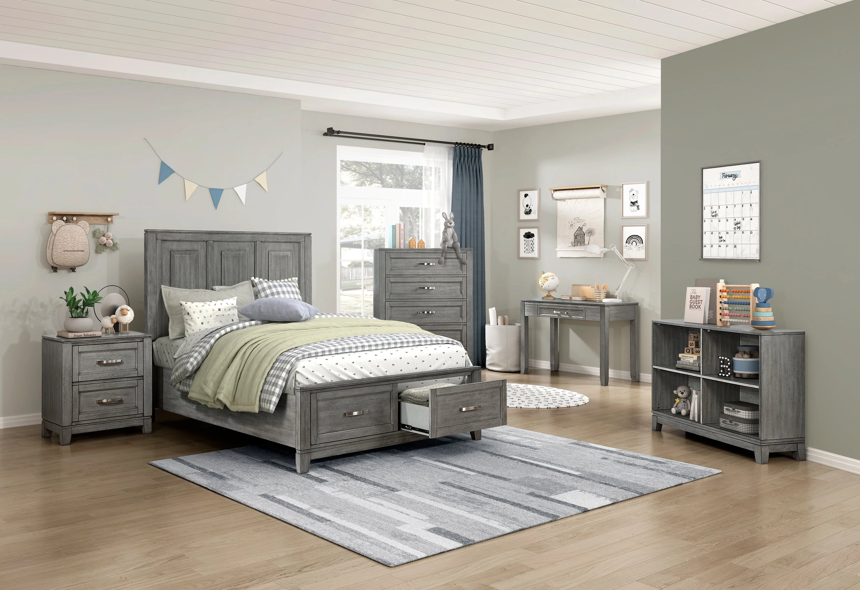 Garretson Gray Storage Platform Youth Bedroom Set - Image 7