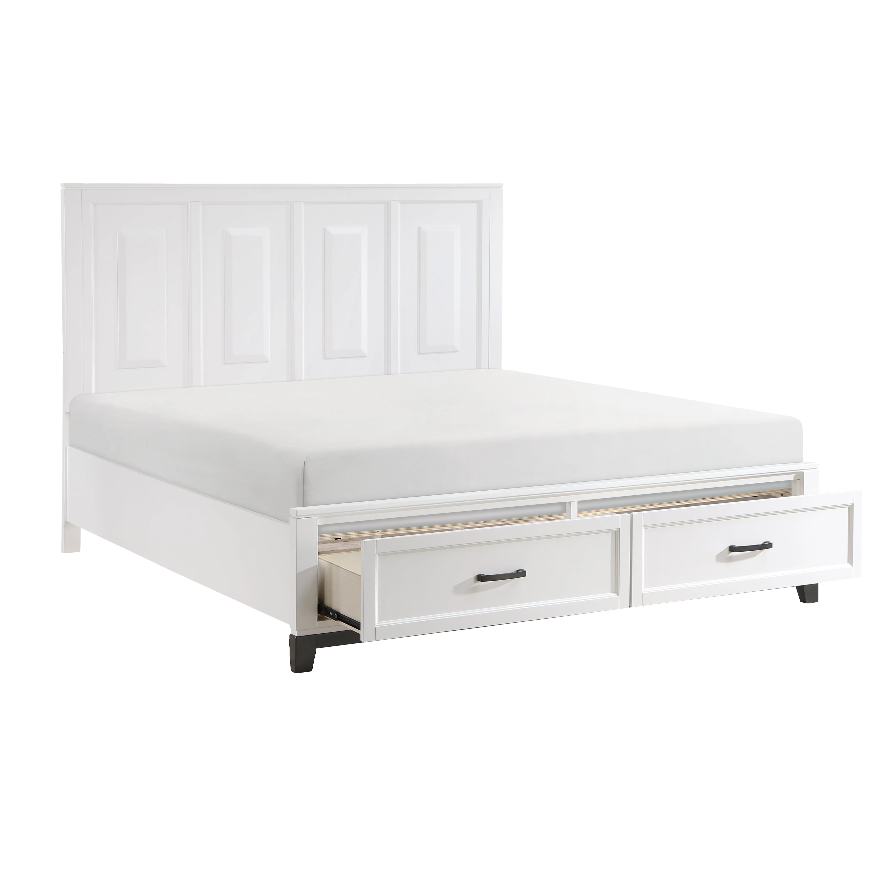 Garretson White King Storage Platform Bed - Image 4