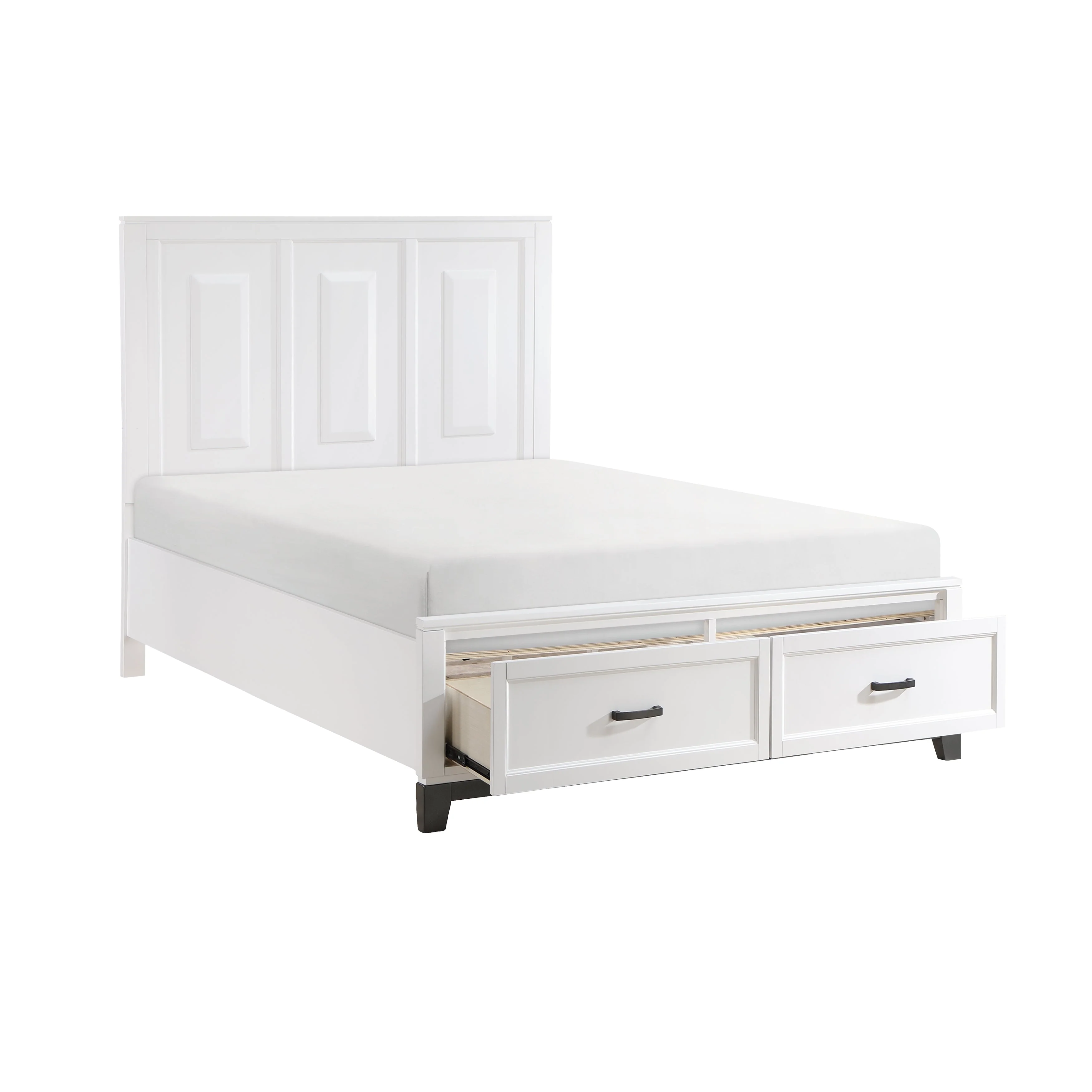 Garretson White Queen Storage Platform Bed - Image 4