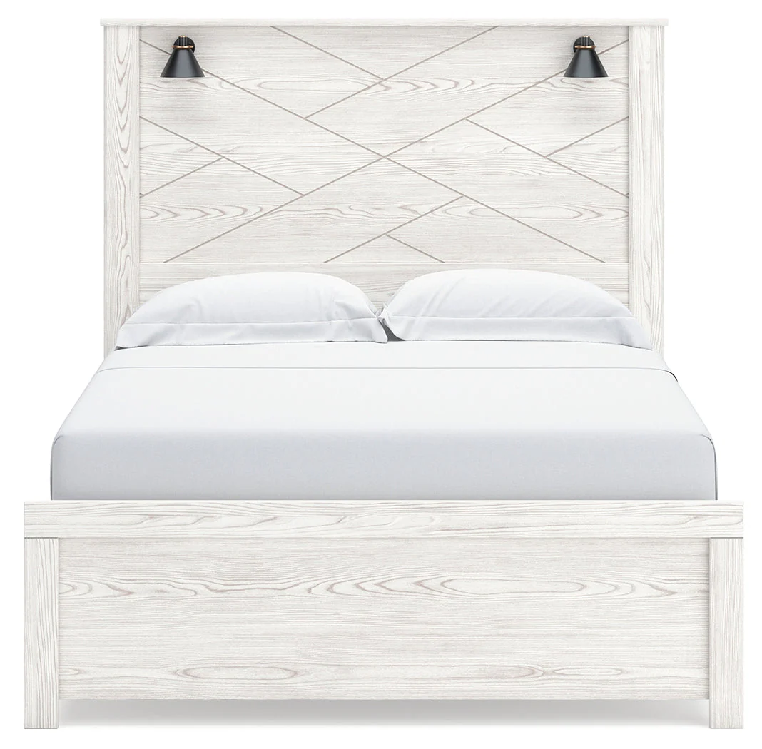 Gerridan White/Gray LED Panel Bedroom Set - Image 33