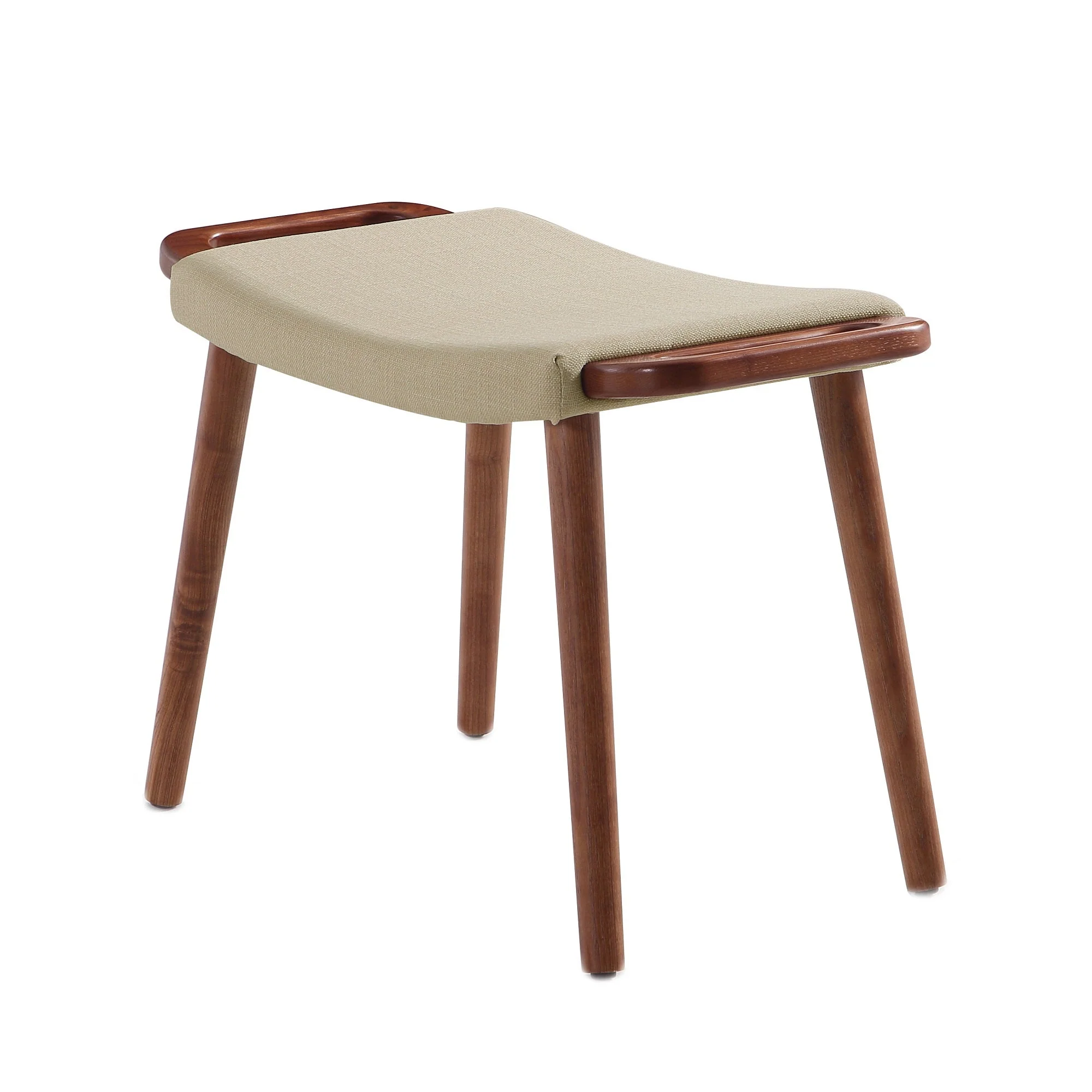 Geta Ottoman in Barley and Antique Walnut - Image 5