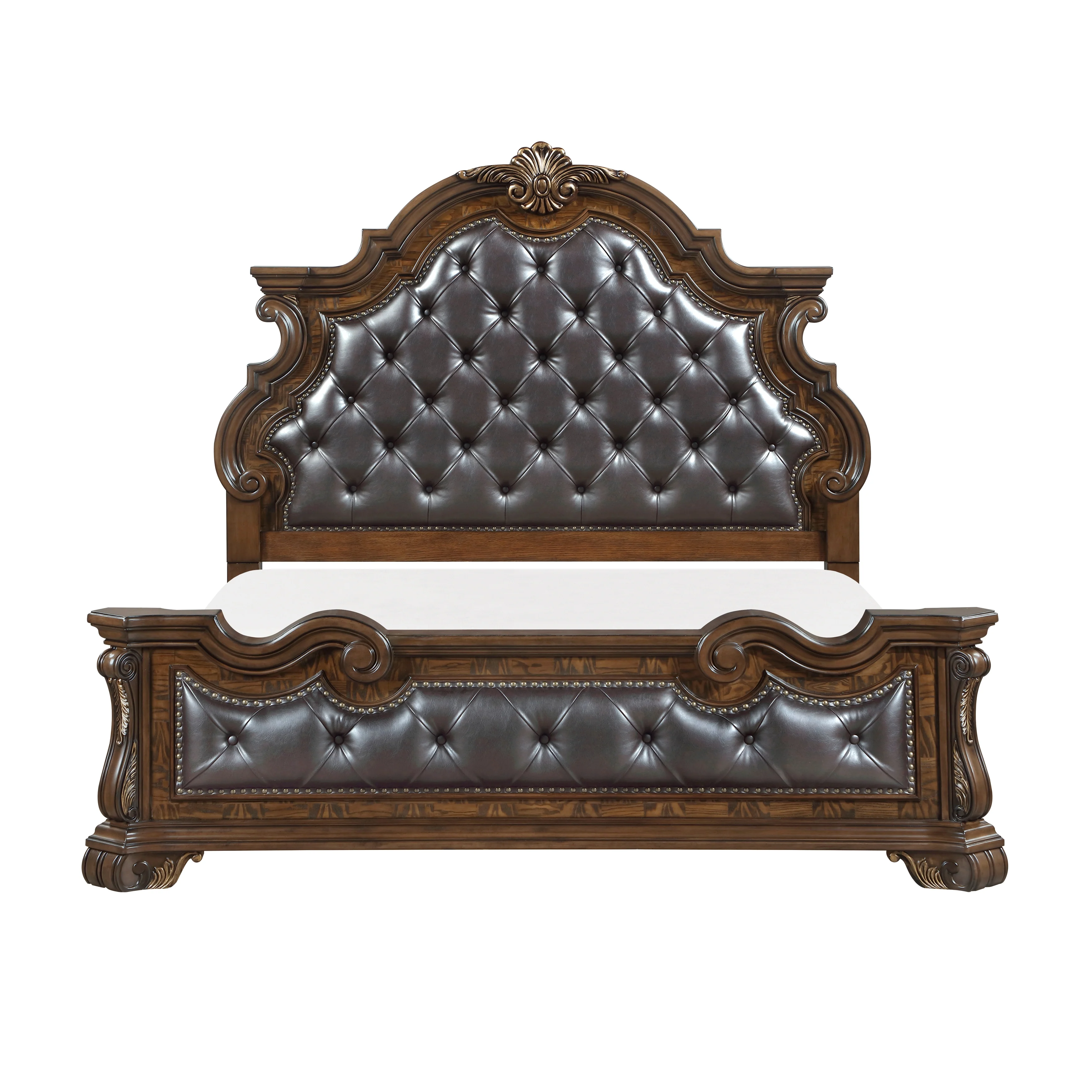 Gilmartin Dark Brown Eastern King Panel Bed