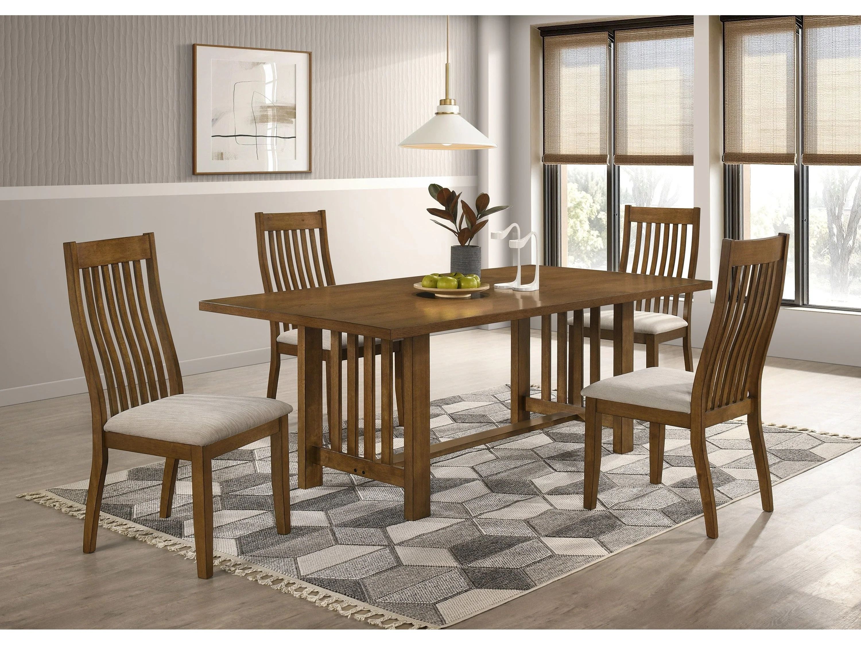 Glendale Brown Dining Table - Image 6