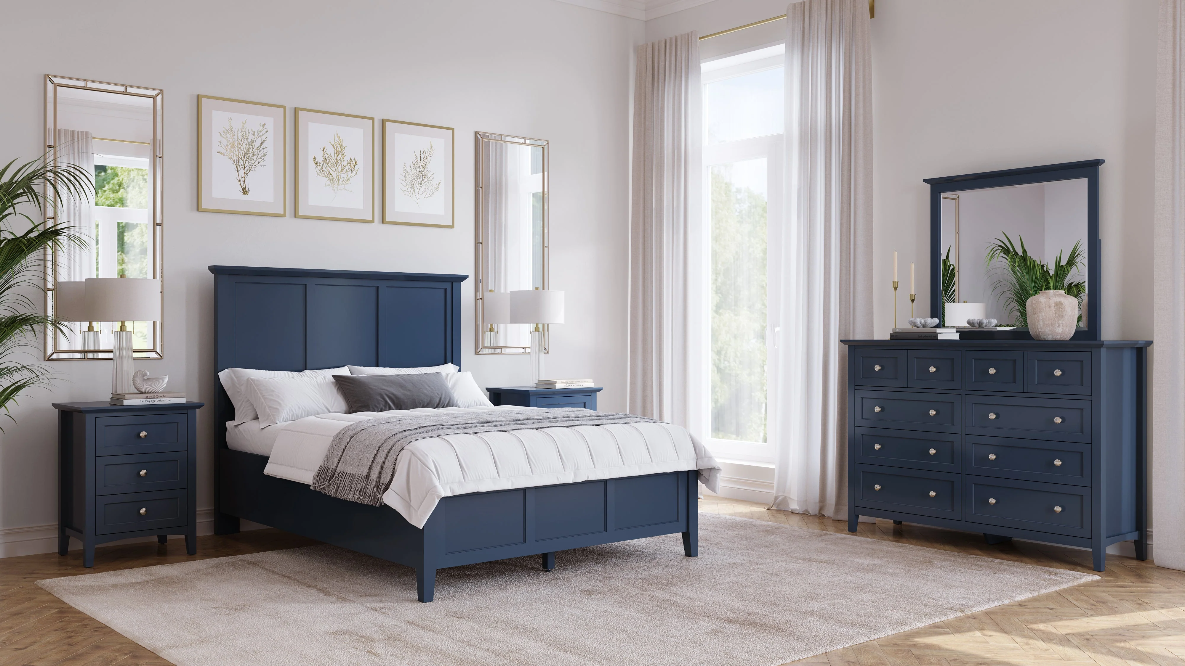 Grace Eight Drawer Dresser in Blueberry - Image 6