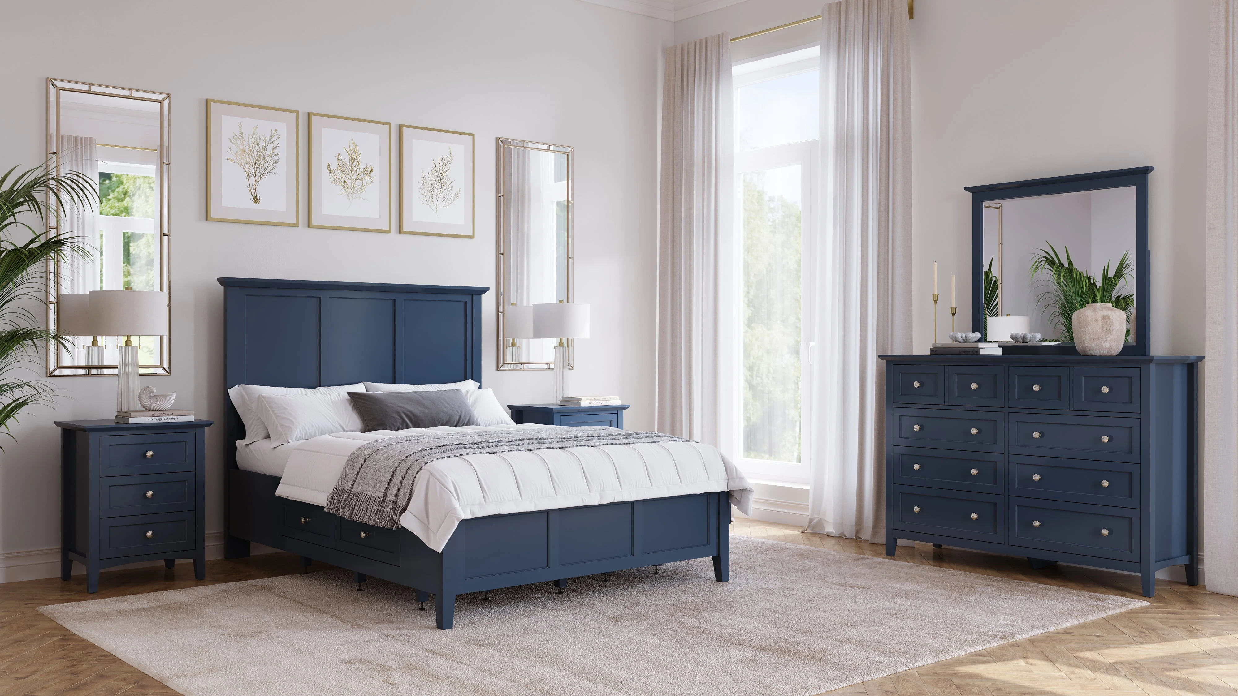 Grace Eight Drawer Dresser in Blueberry - Image 7