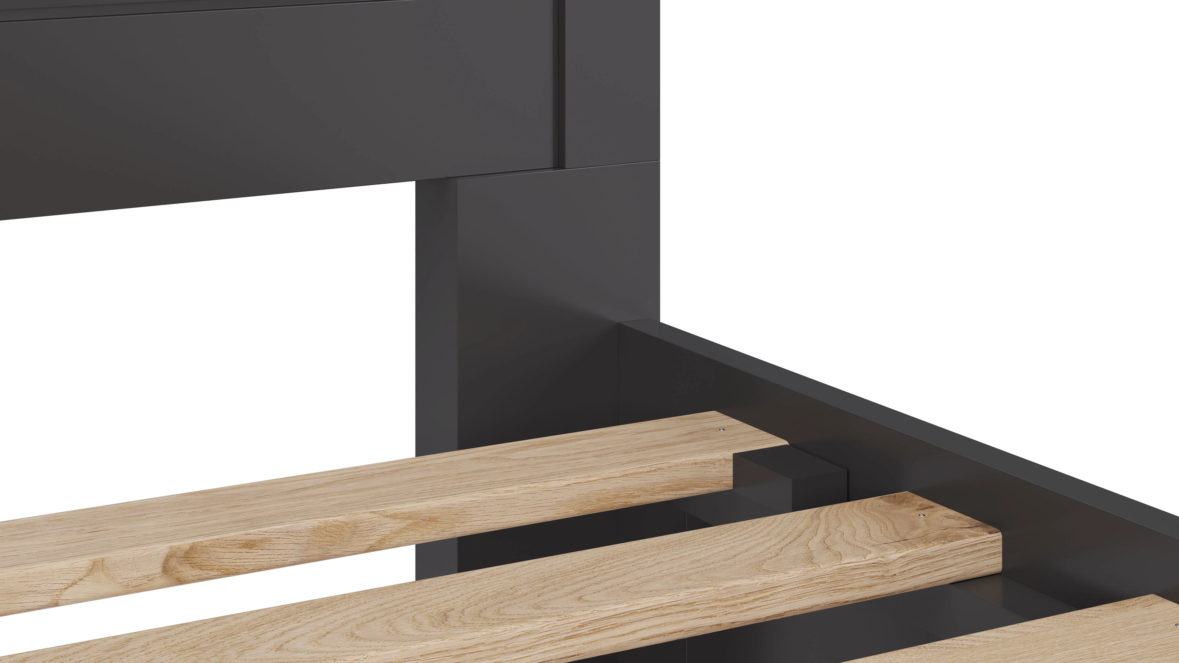 Grace Four Drawer California King Platform Storage Bed in Raven Black - Image 9