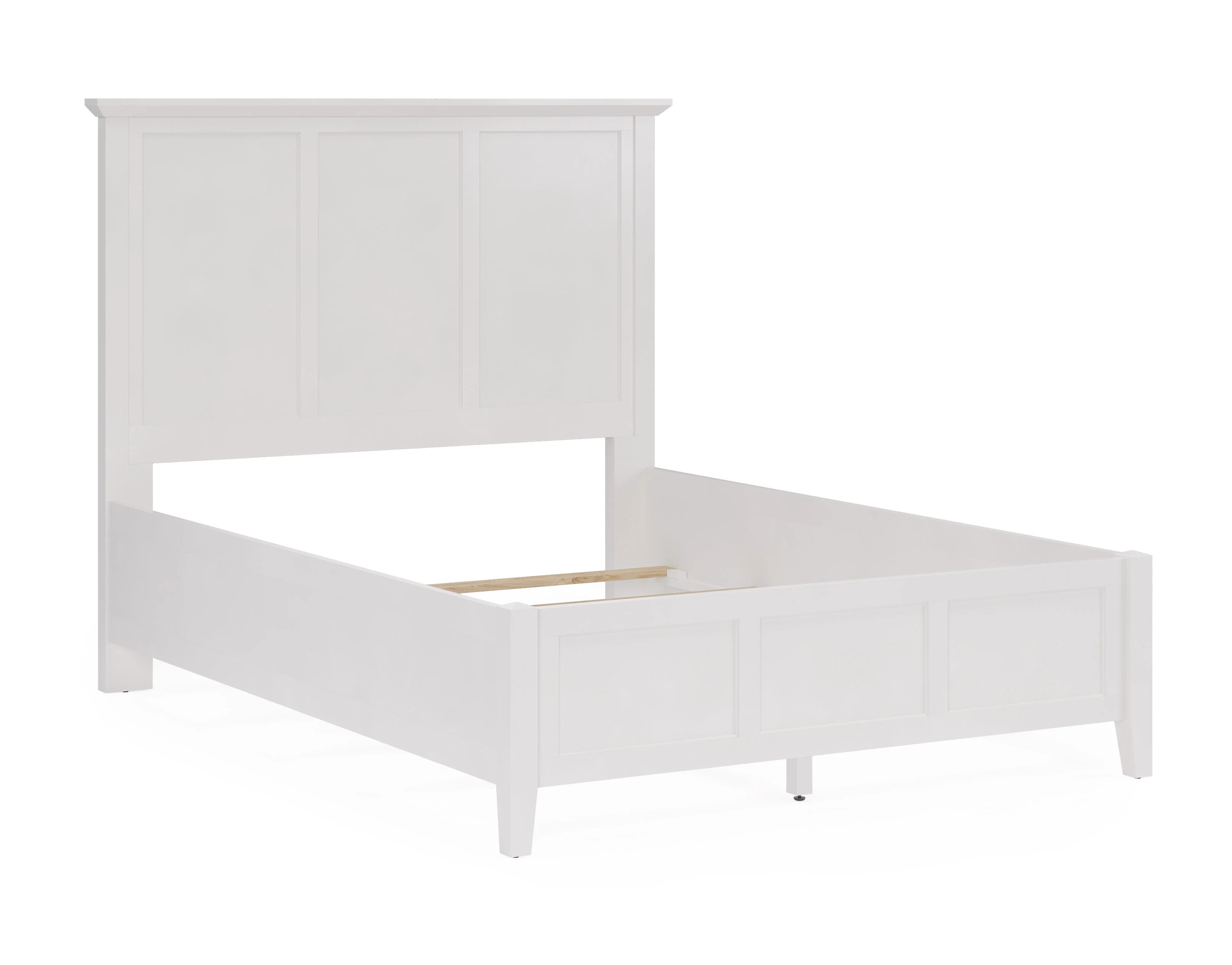 Grace Three California King Panel Bed in Snowfall White - Image 8