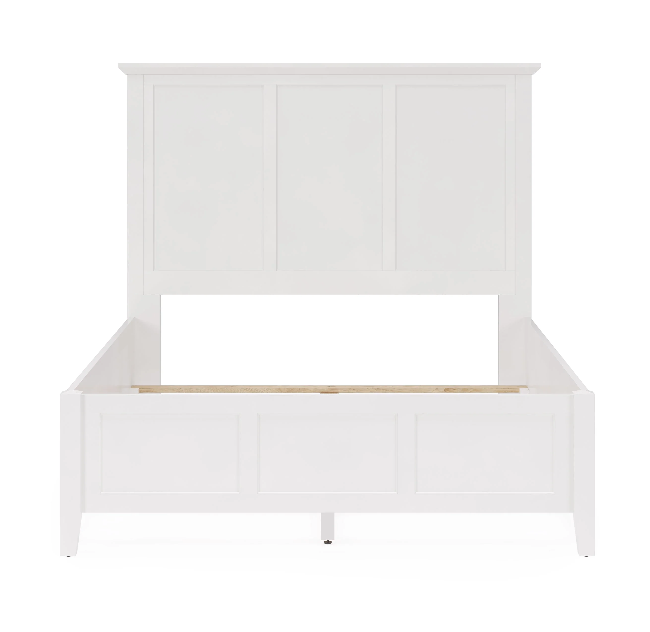 Grace Three Full Panel Bed in Snowfall White - Image 6