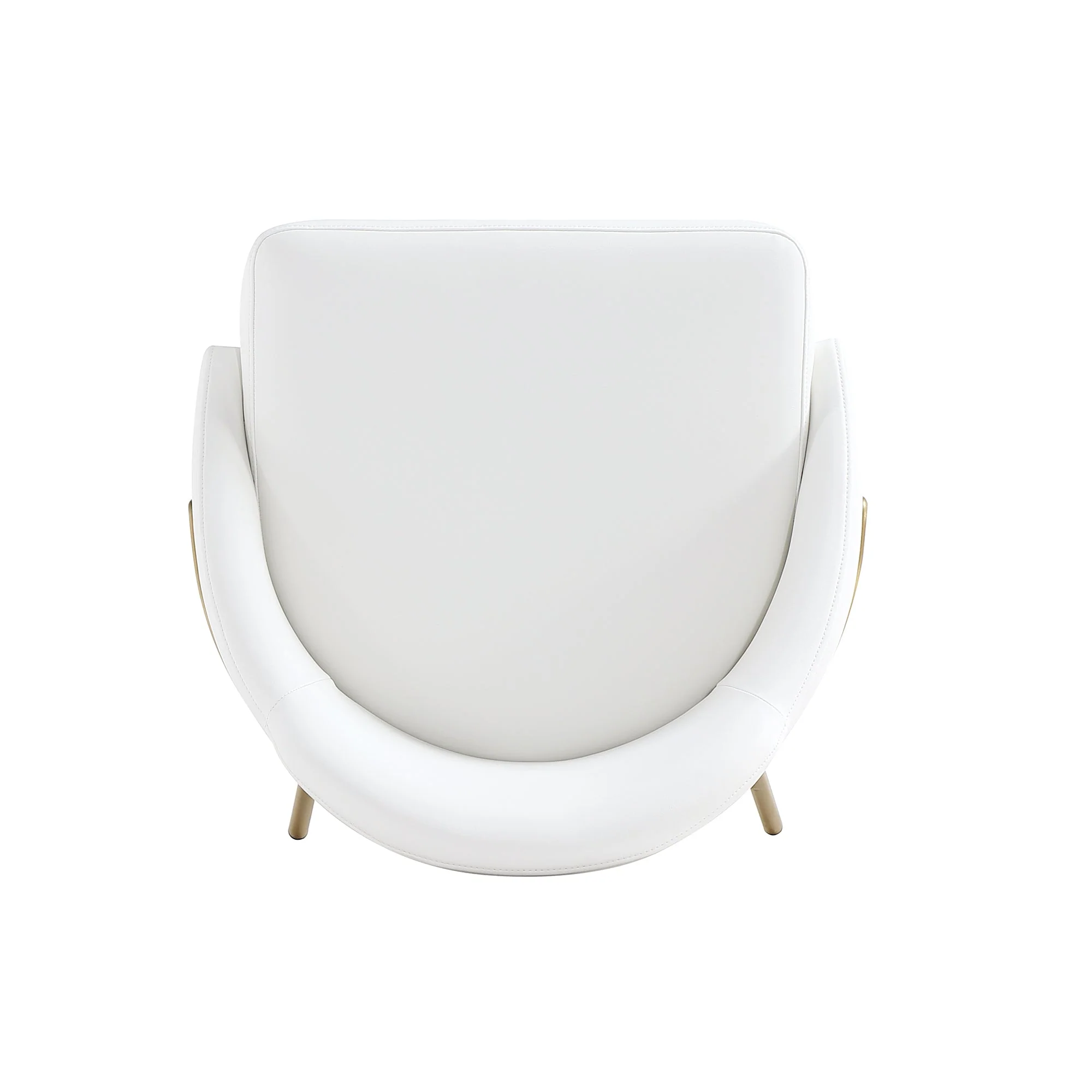 Gracie Counter Stool in White and Gold (set of 3) - Image 9