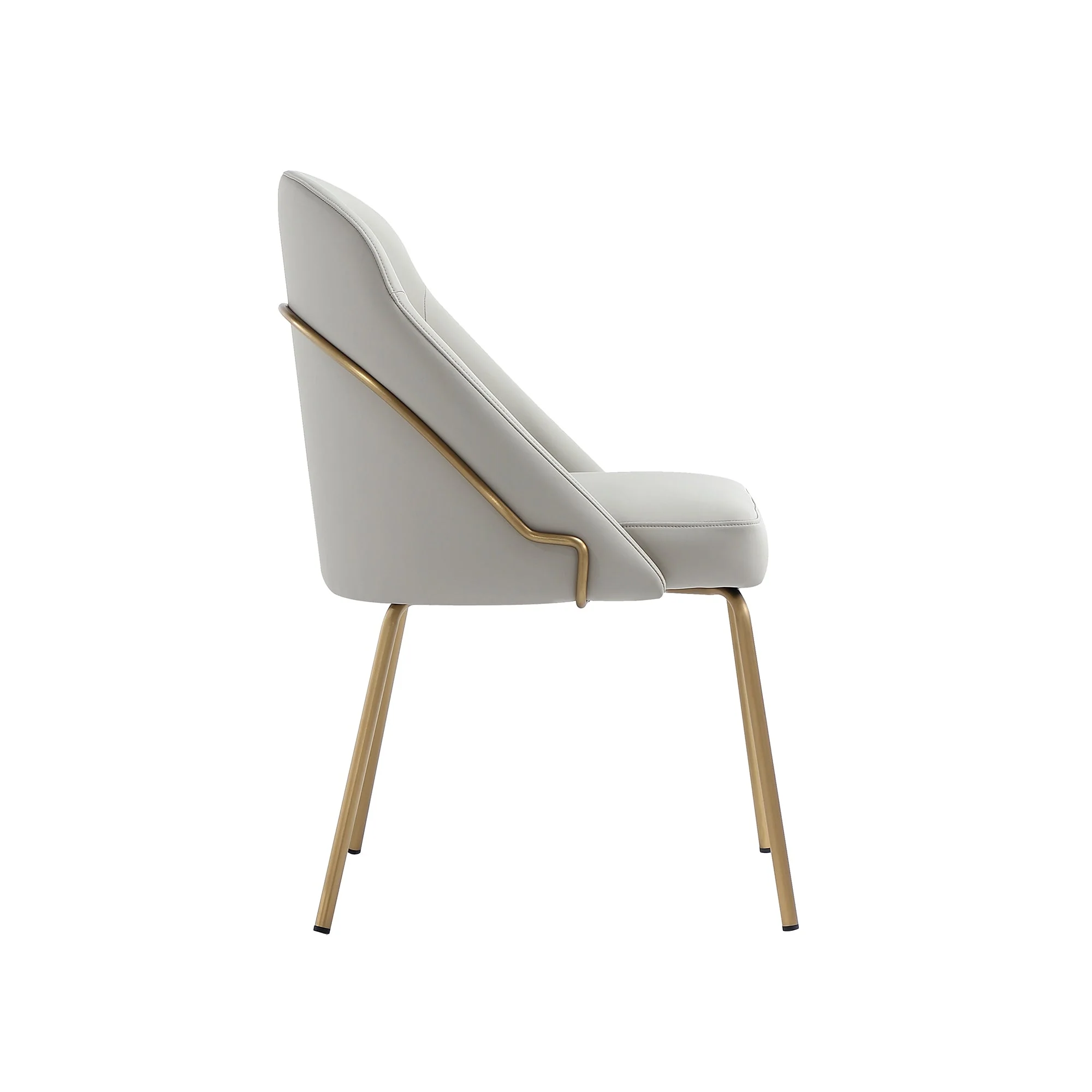 Gracie Dining Chair in Stone and Gold (set of 4) - Image 7
