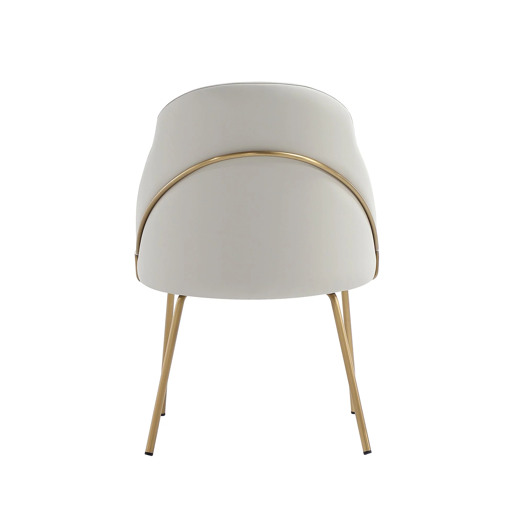 Gracie Dining Chair in Stone and Gold (set of 4) - Image 8
