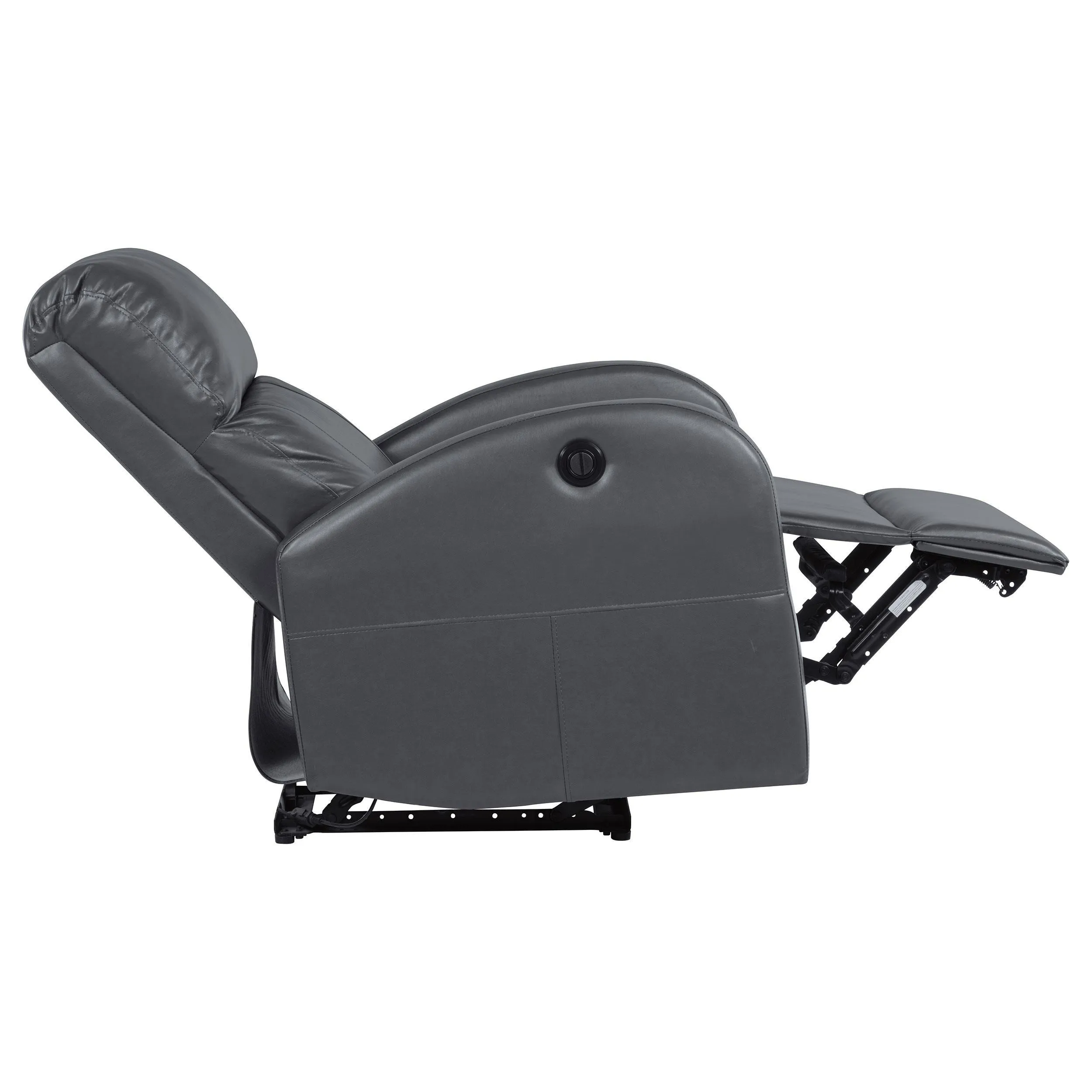 Grant Grey Upholstered Power Recliner Chair - Image 6