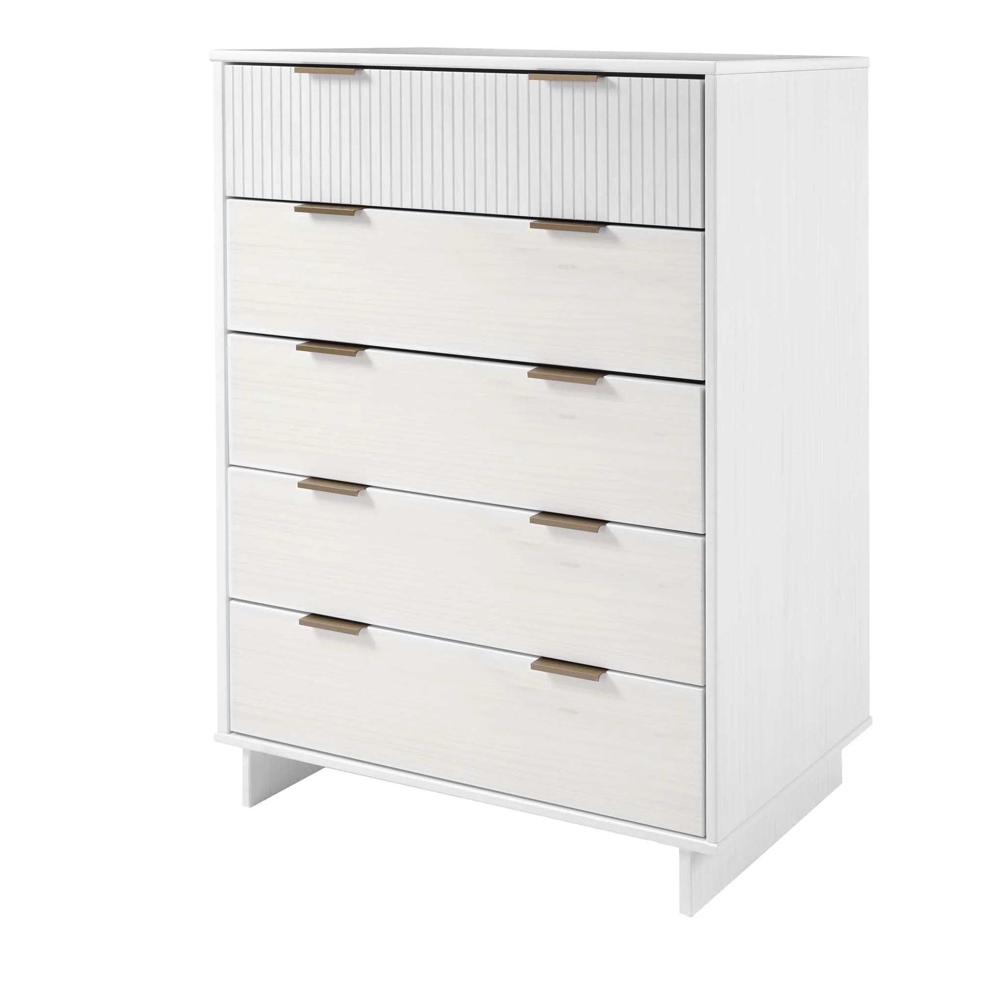 Granville 2-Piece Tall Chest and Standard Dresser Set in White - Image 14