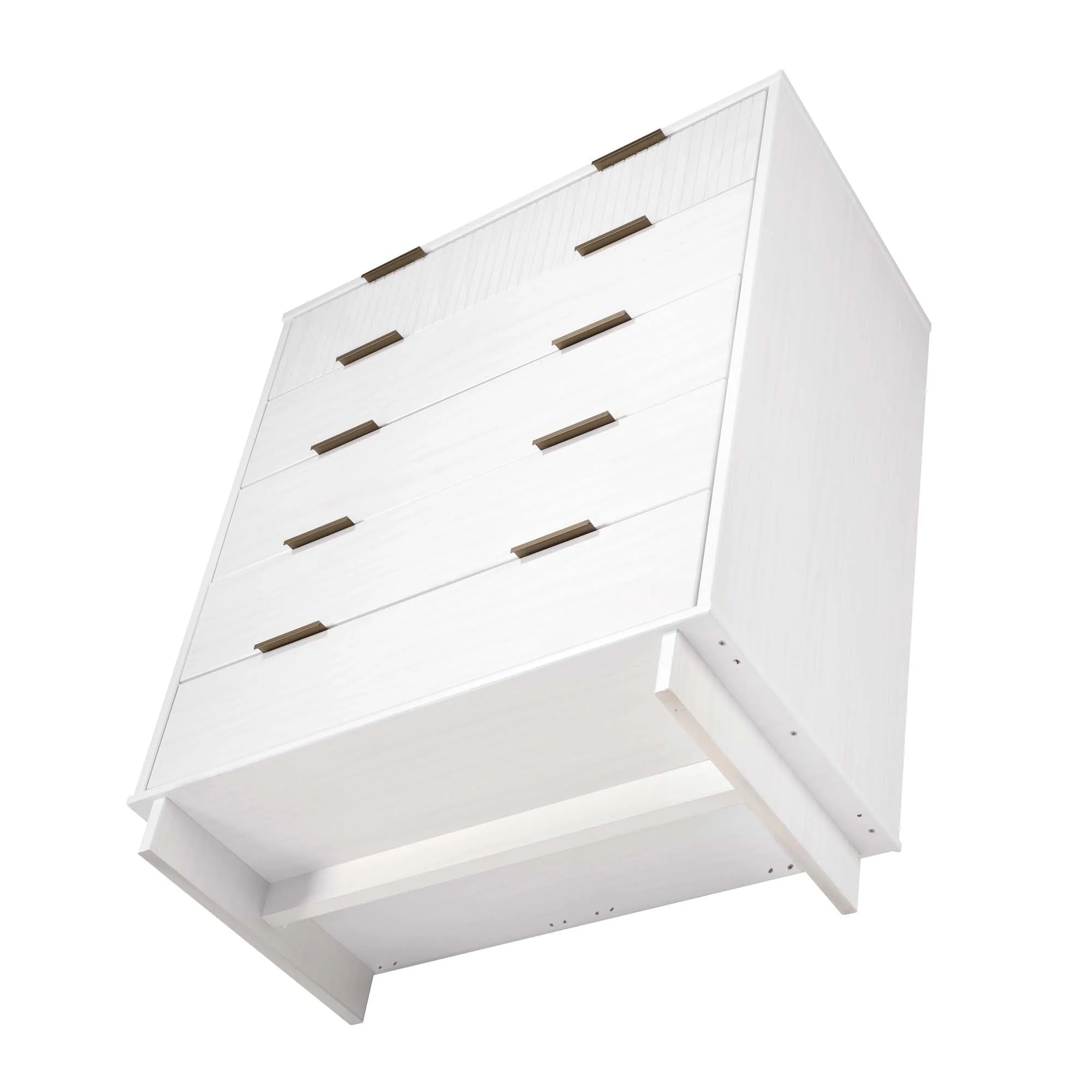 Granville 2-Piece Tall Chest and Standard Dresser Set in White - Image 18